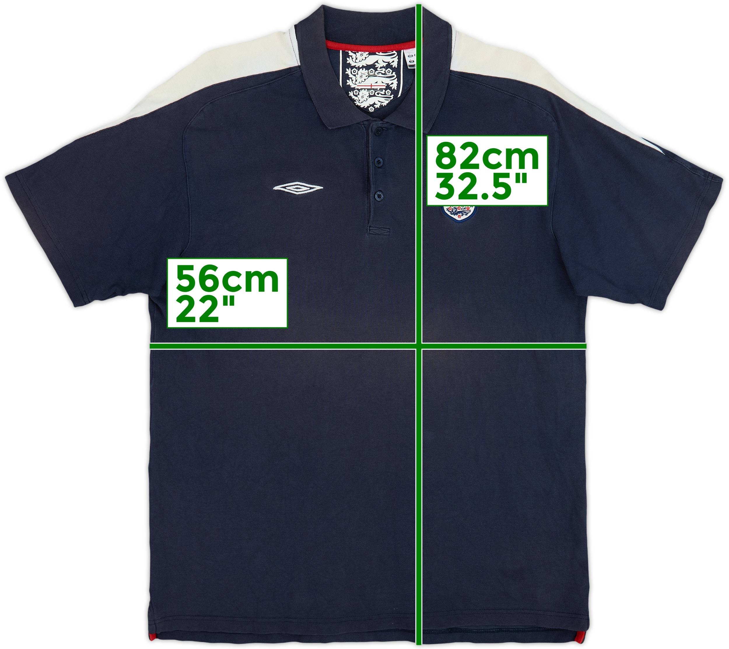 2006-07 England Umbro Polo Shirt - 6/10 - (L)