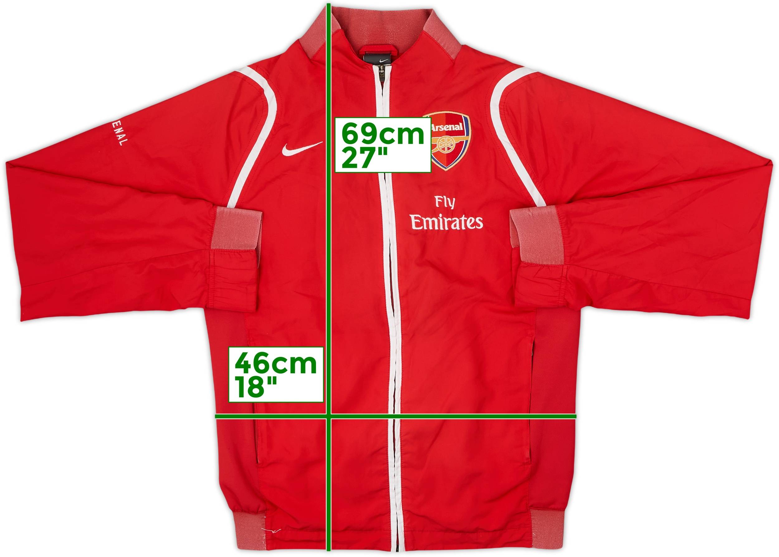 2007-08 Arsenal Nike Track Jacket - 5/10 - (S)