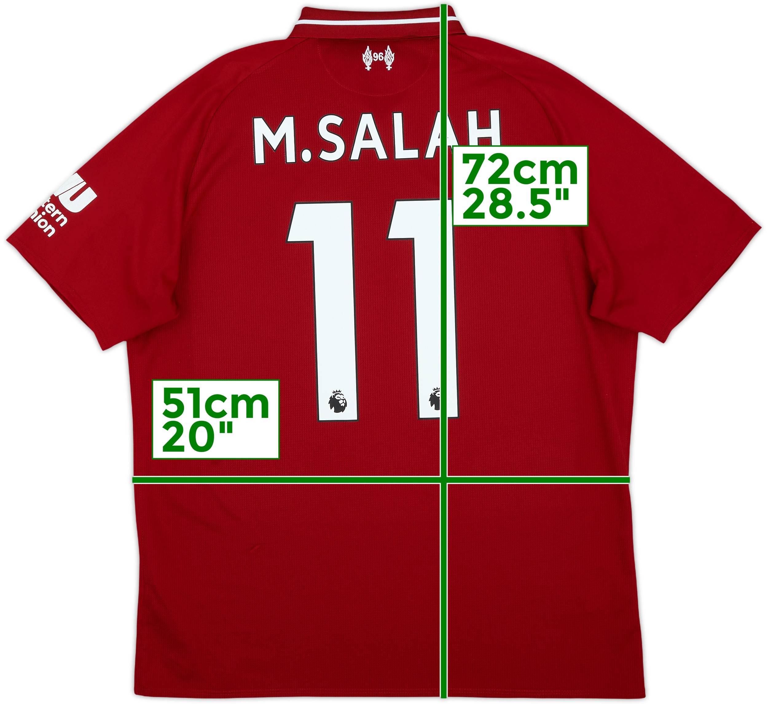 2018-19 Liverpool Home Shirt M.Salah #11 - 6/10 - (M)