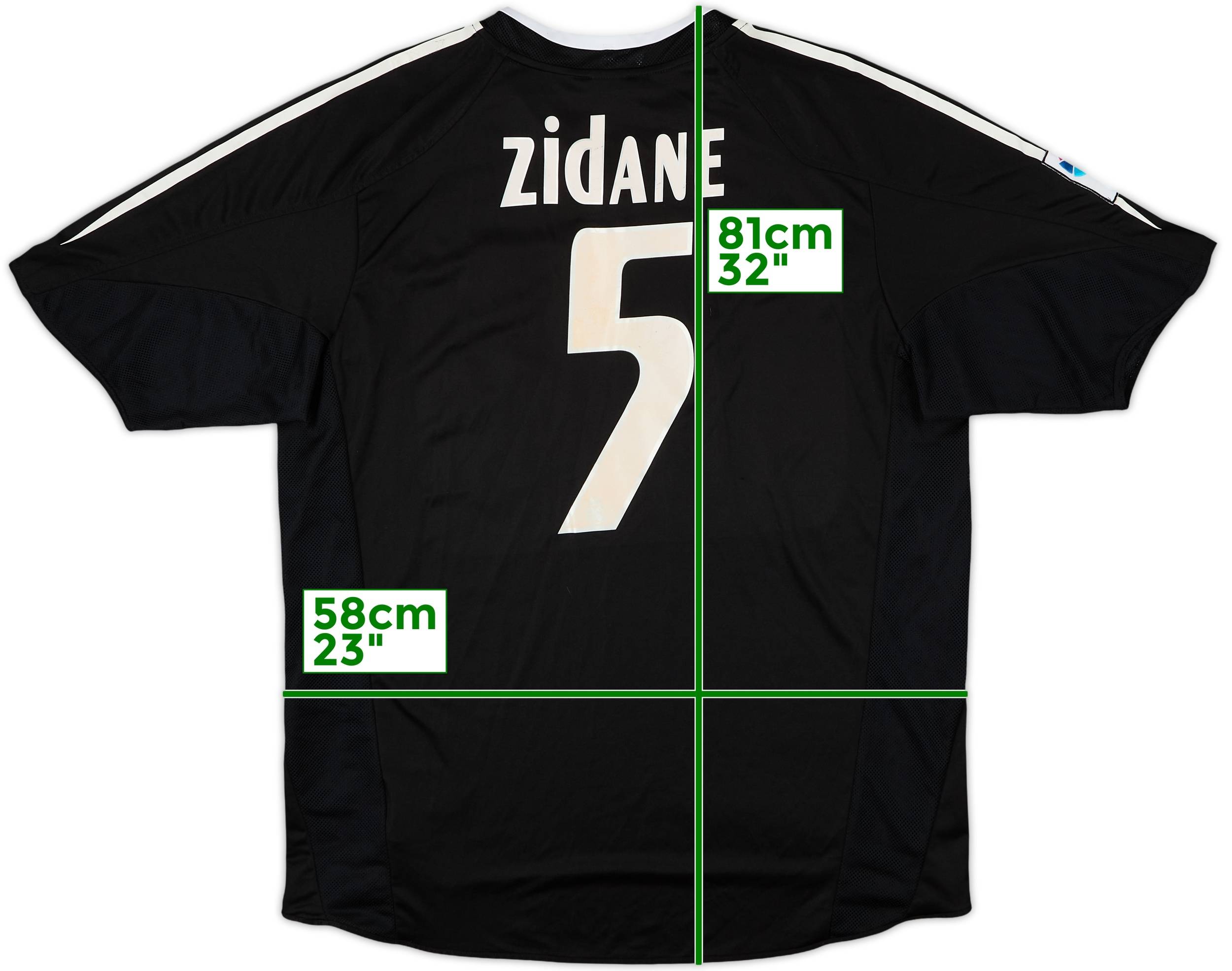 2004-05 Real Madrid Away Shirt Zidane #5 - 7/10 - (L)