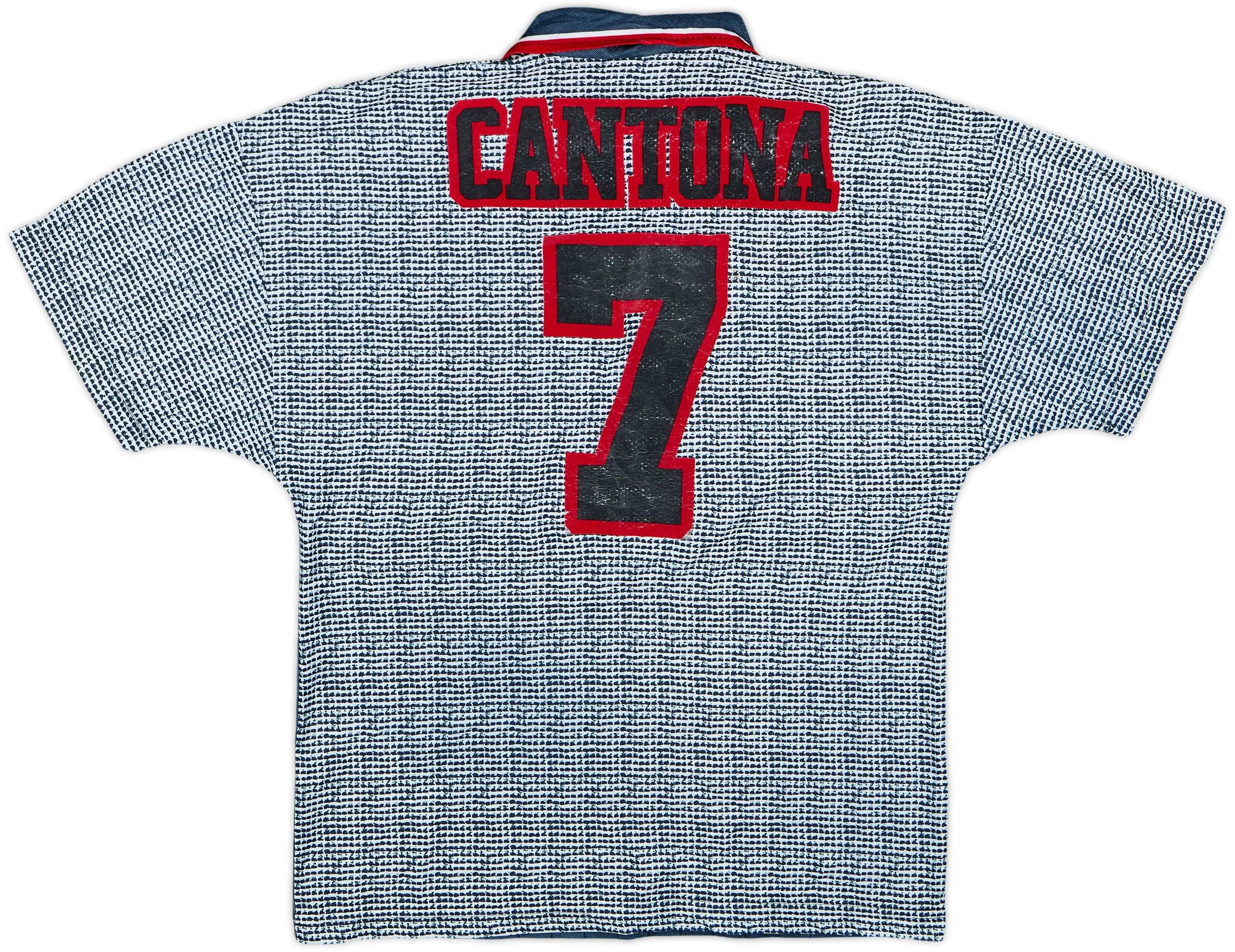 1995-96 Manchester United Away Shirt Cantona #7 - 7/10 - (L.Boys)