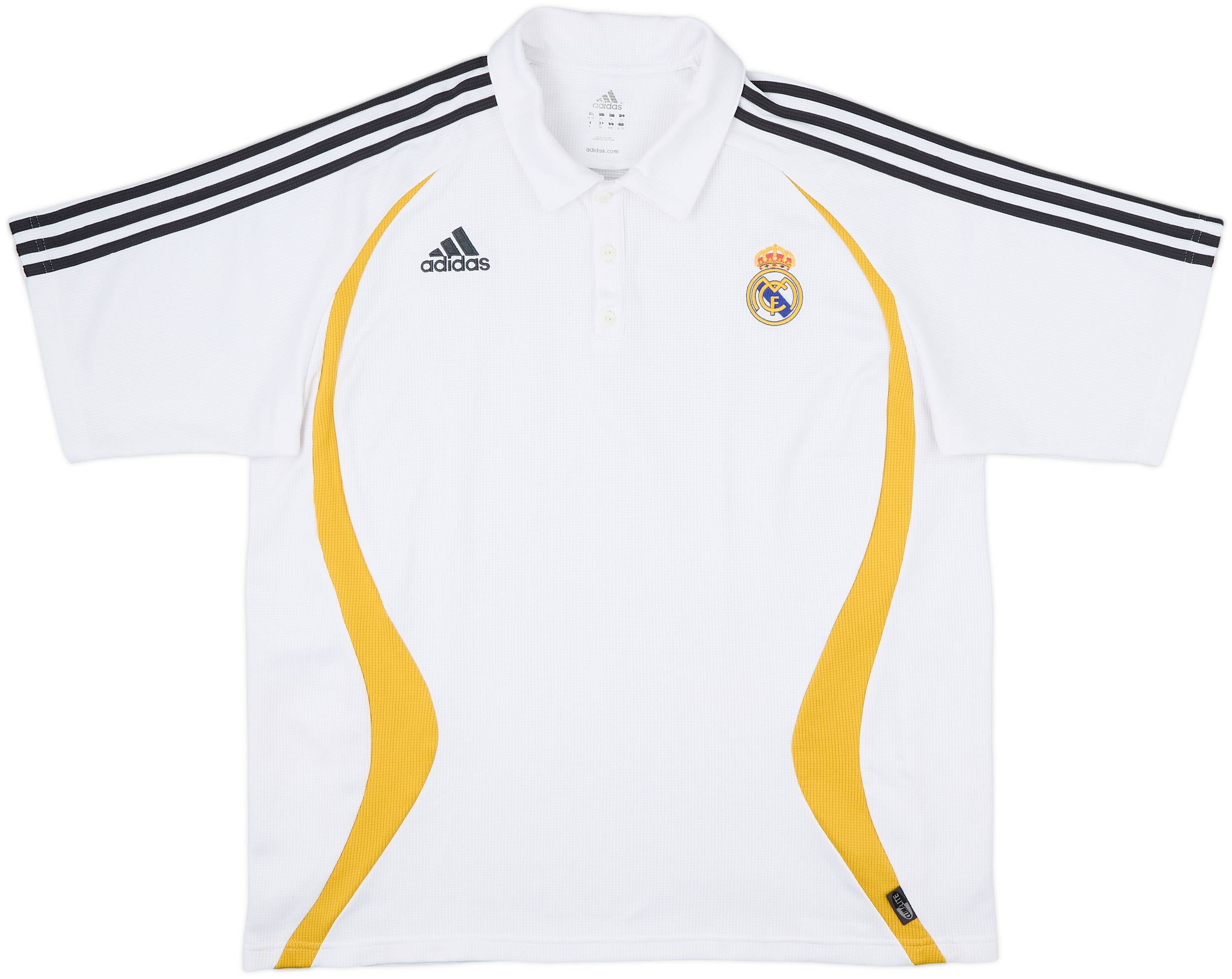 2006-07 Real Madrid adidas Polo Shirt - 9/10 - (XL/XXL)