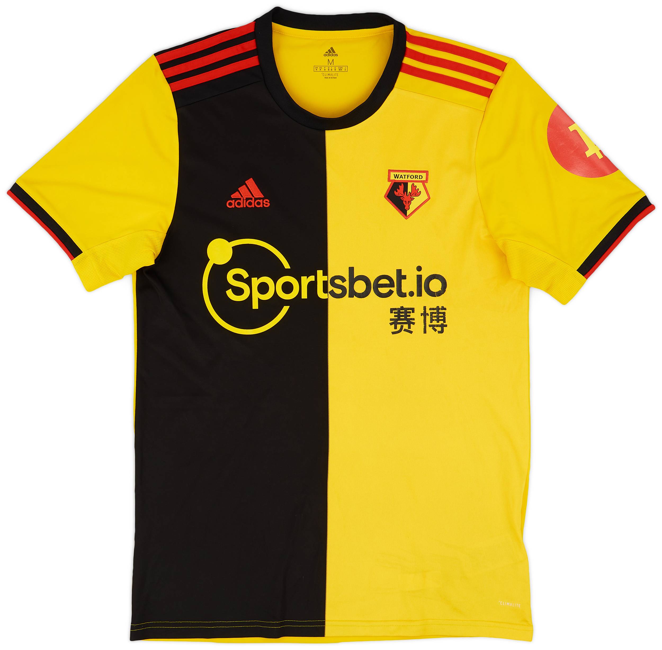 Yellow Watford Shirt 2019 2019-20 Watford Home Shirt 7/10 (M)