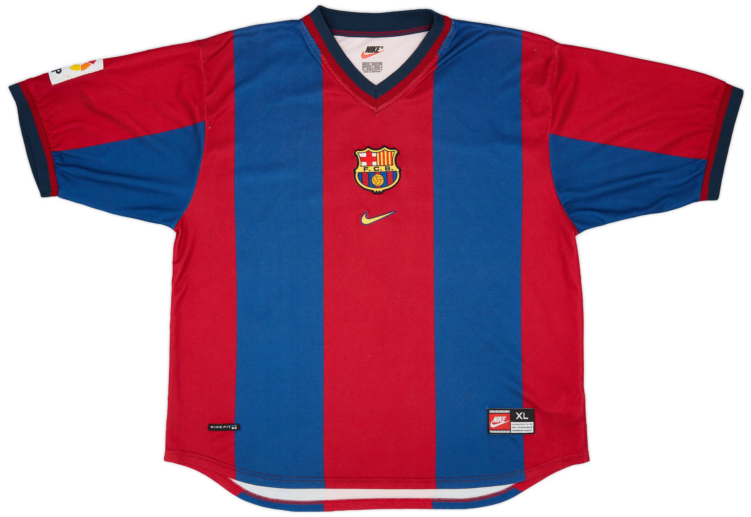 1998-00 Barcelona Home Shirt Xavi #26 - 8/10 - (XL)
