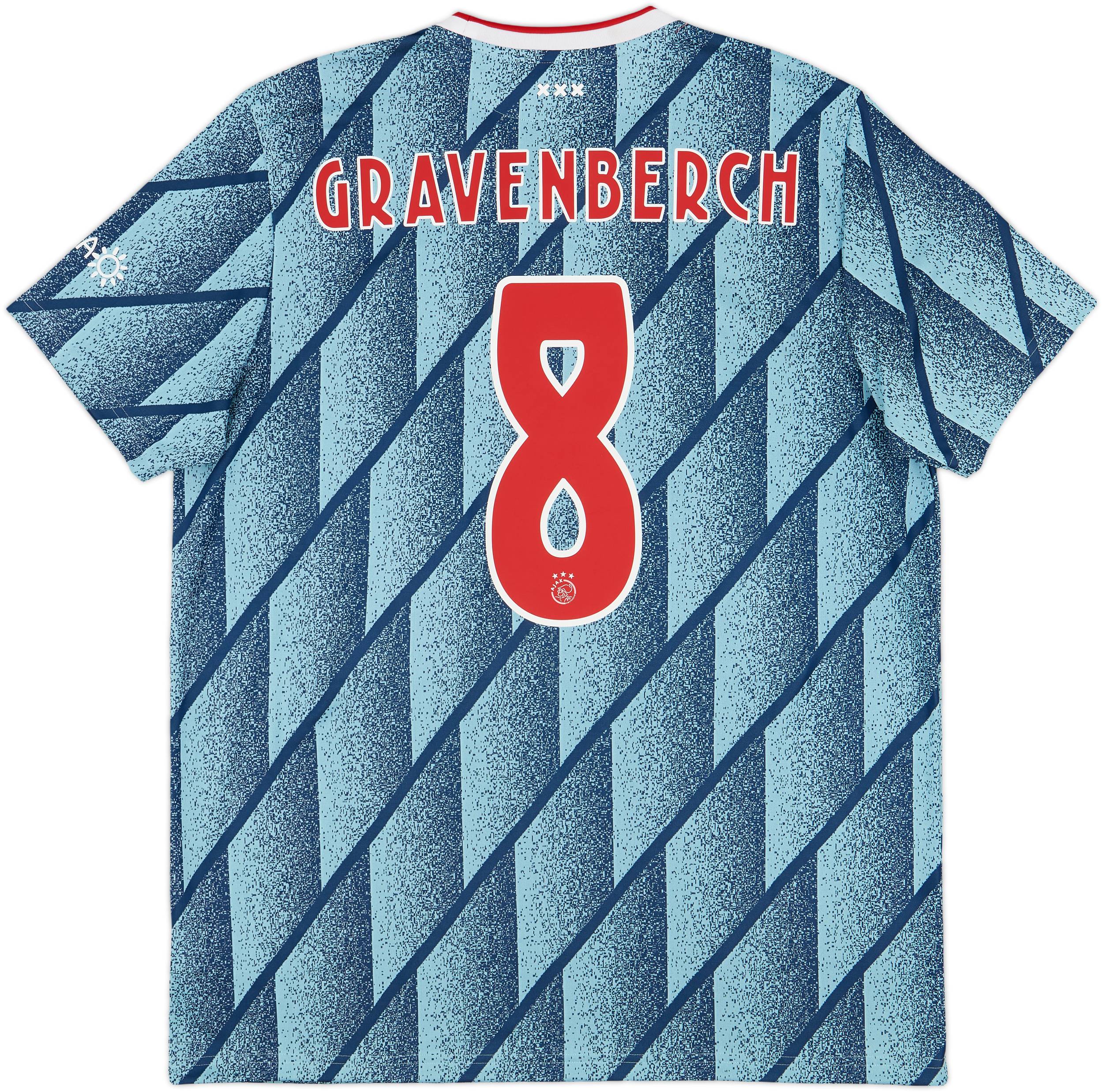 2020-21 Ajax Away Shirt Gravenberch #8 - 8/10 - (XL)