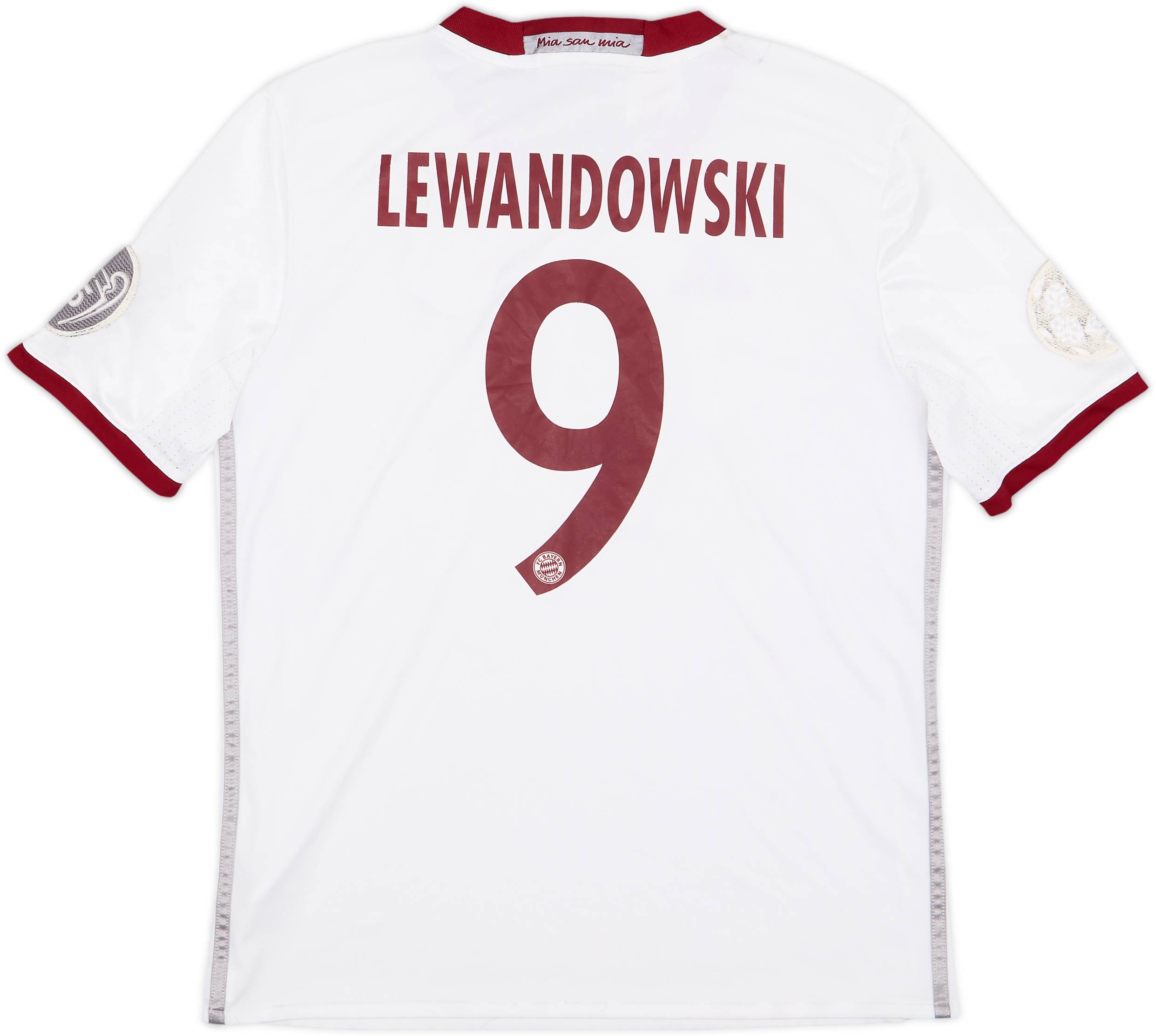 2016-17 Bayern Munich Third Shirt Lewandowski #9 - 4/10 - (L.Boys)