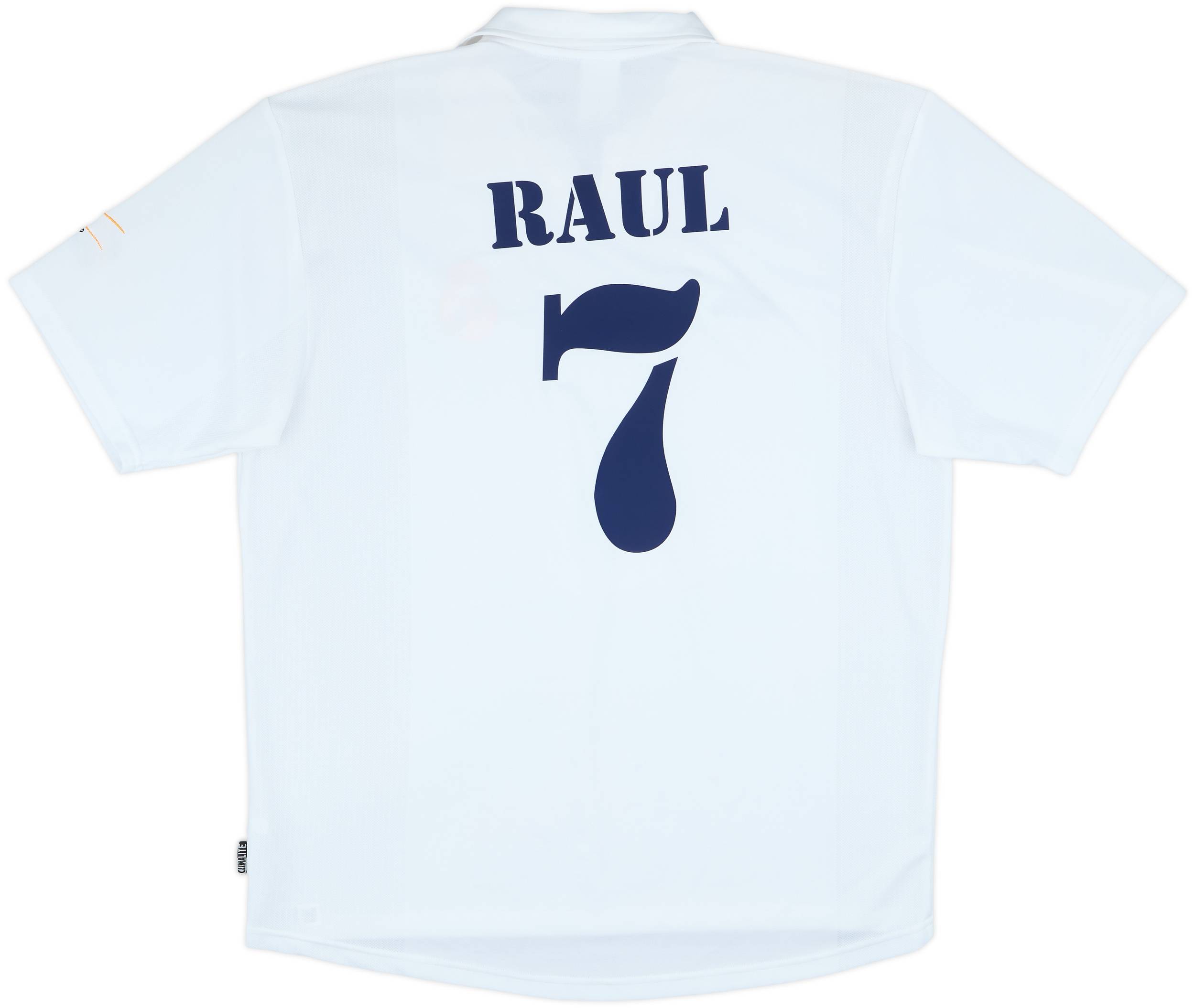2001 Real Madrid Home Shirt Raul #7 - 8/10 - (L)