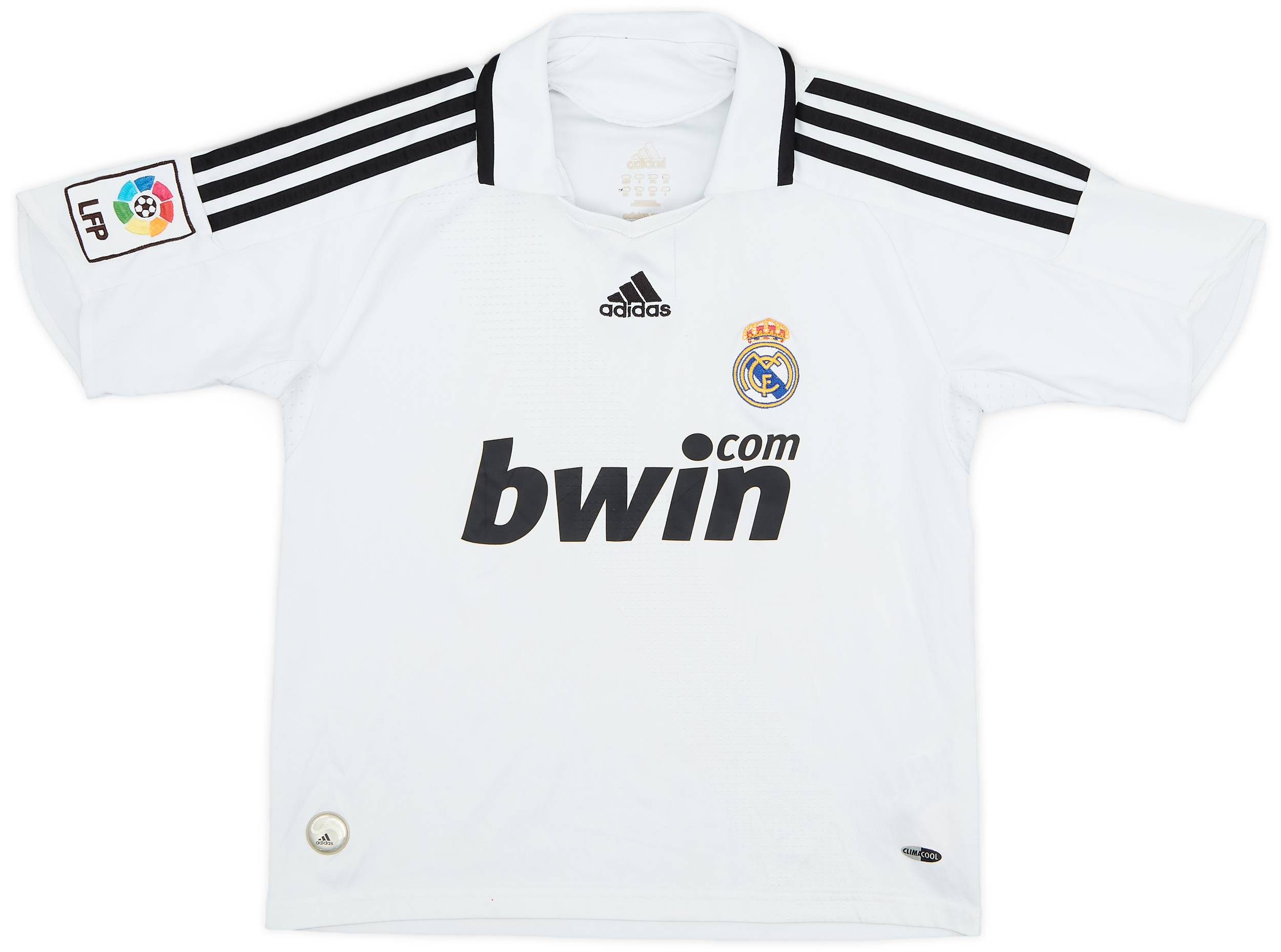 2008-09 Real Madrid Home Shirt - 6/10 - (M.Boys)