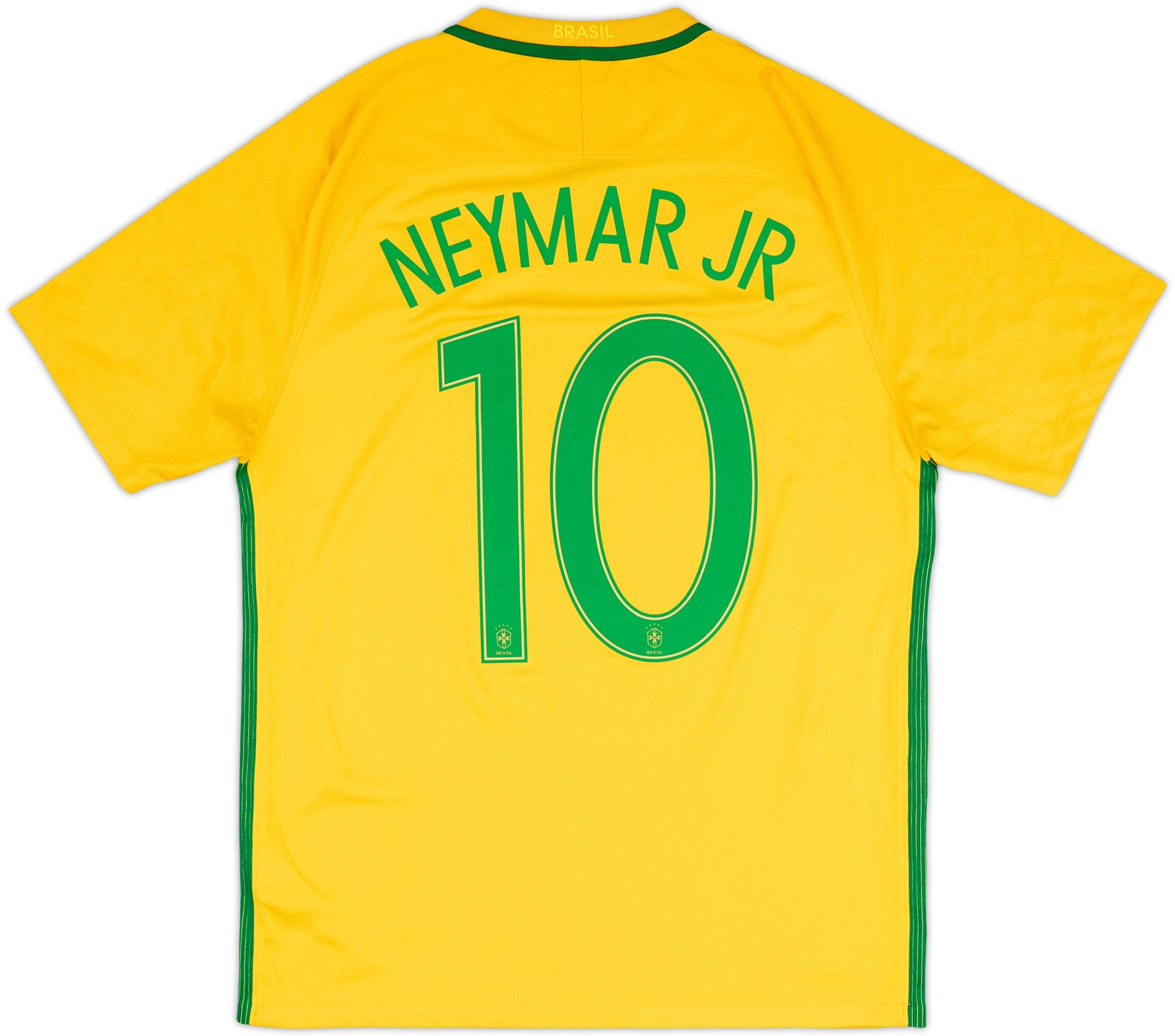 2016-17 Brazil Home Shirt Neymar Jr #10 - 8/10 - (S)