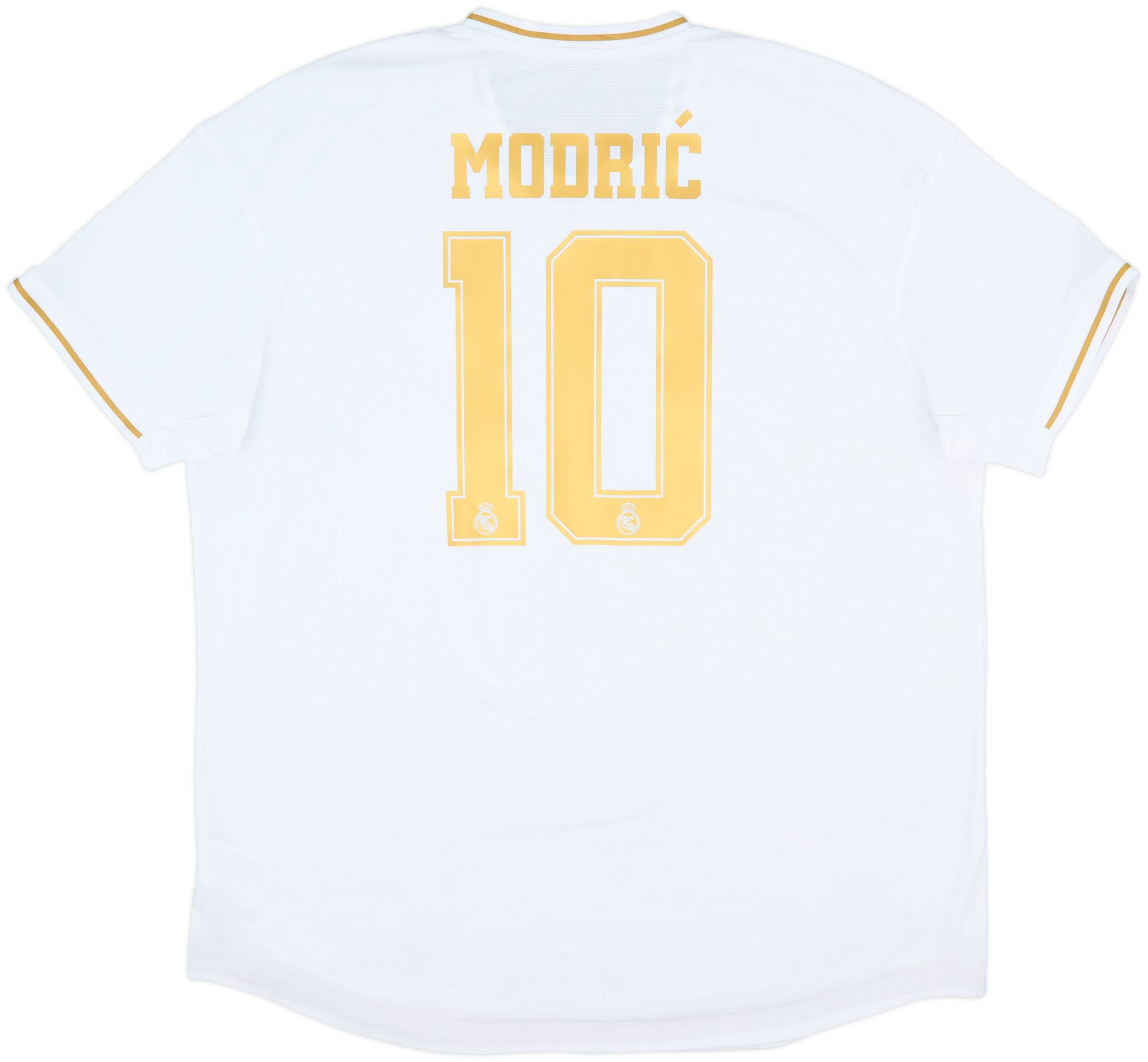 2019-20 Real Madrid Authentic Home Shirt Modric #10 - 9/10 - (XXL)