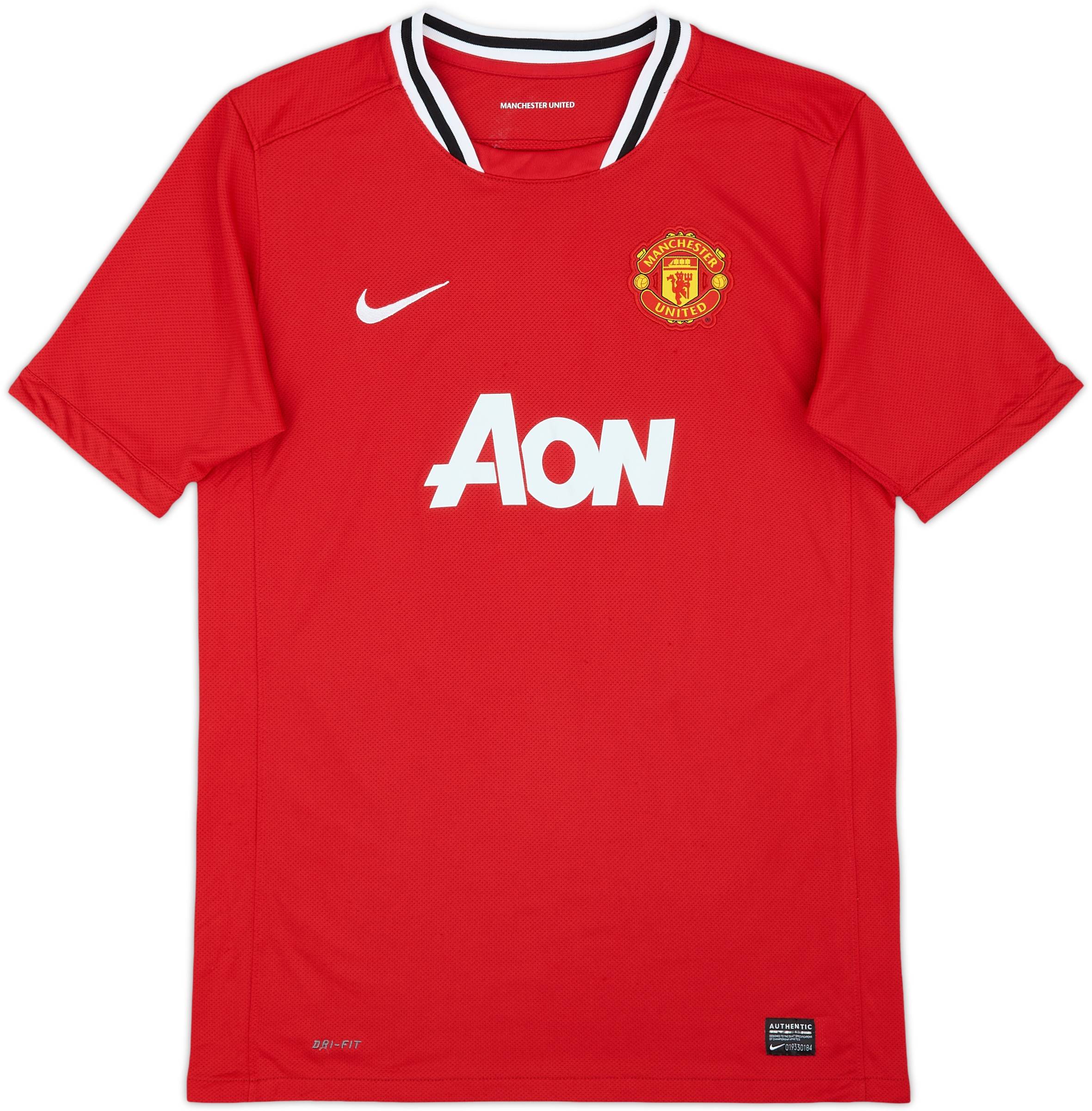2011-12 Manchester United Home Shirt J.S.Park #13 - 8/10 - (XL.Boys)