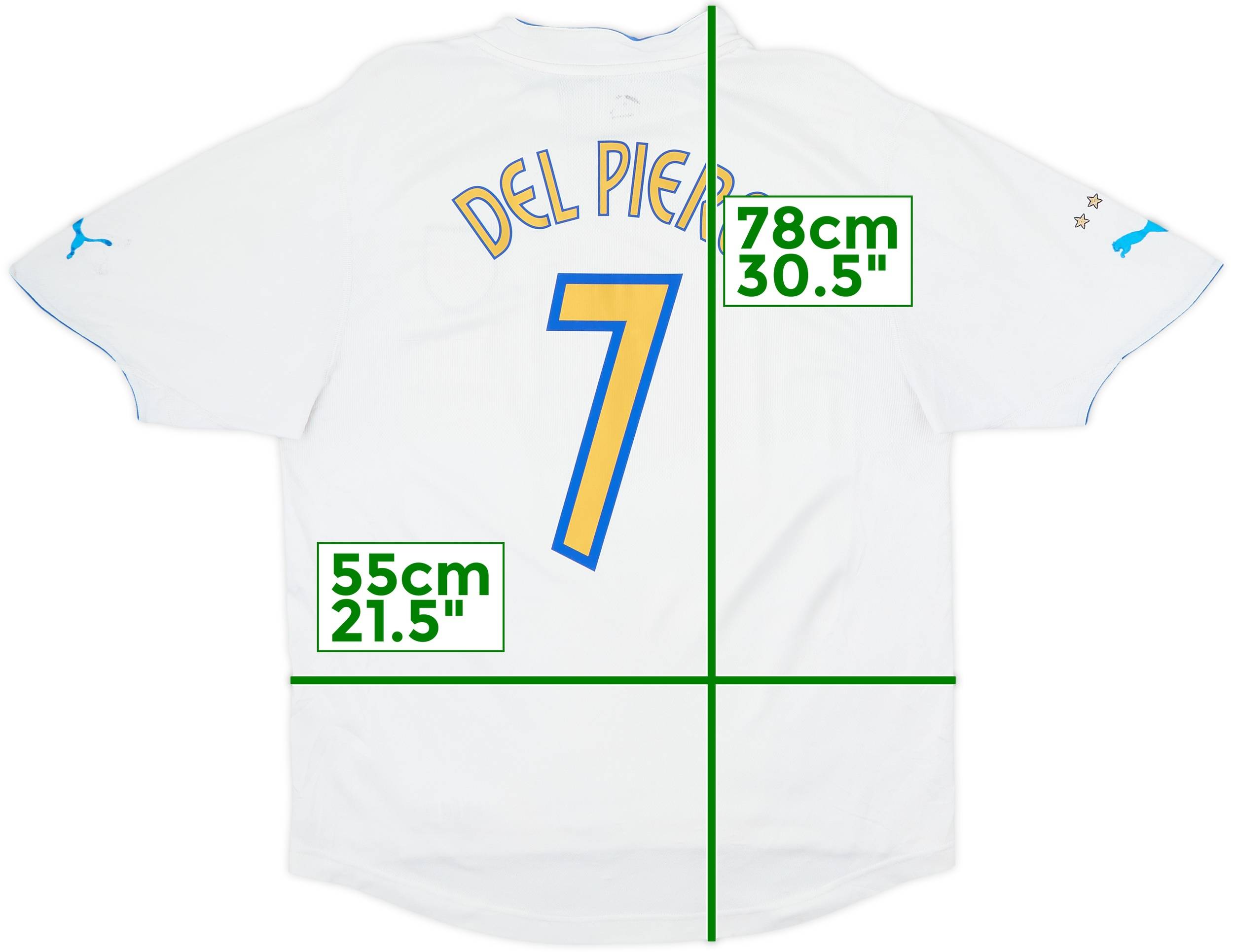 2003-04 Italy Away Shirt Del Piero #7 - 5/10 - (L)