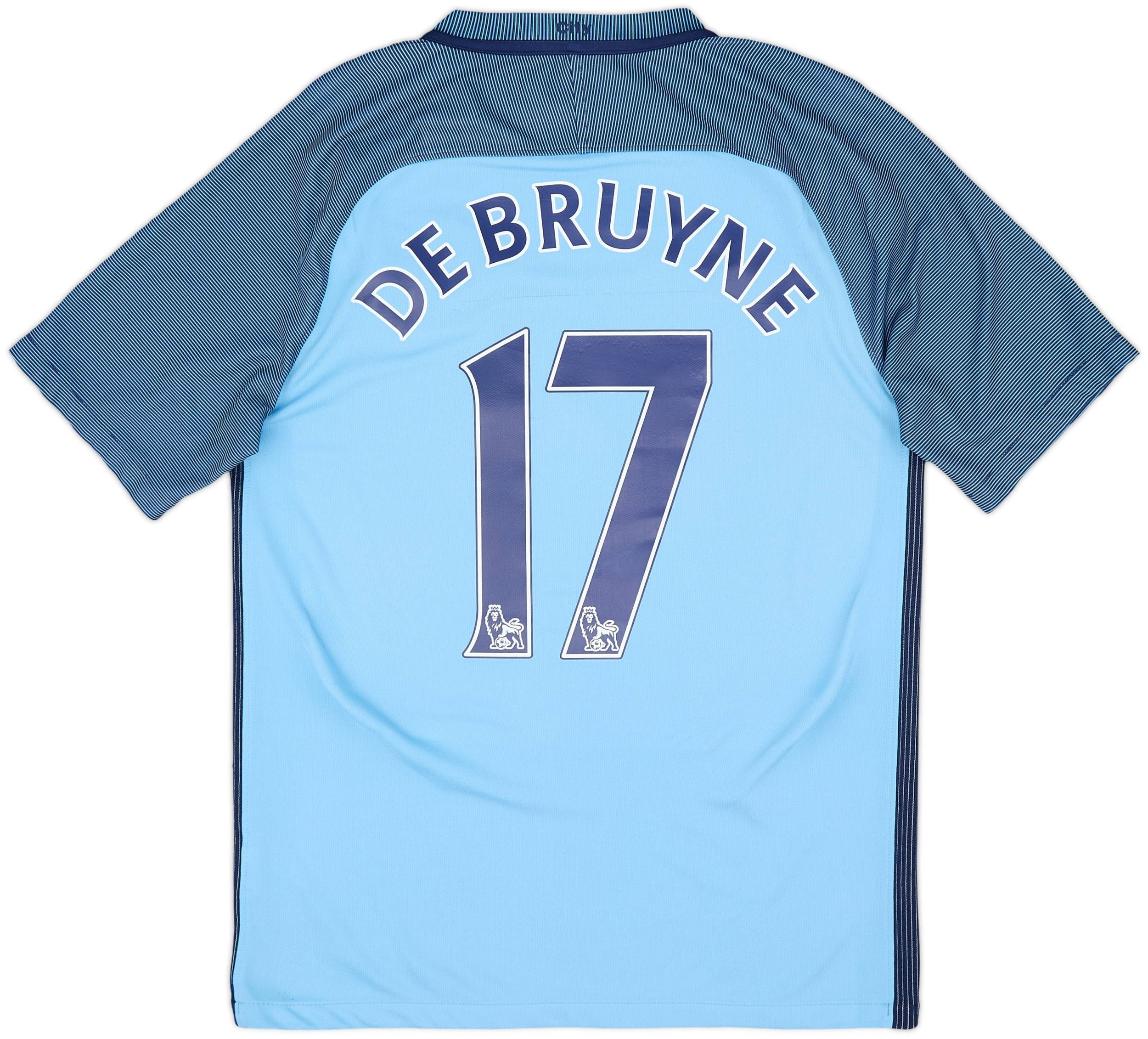 2016-17 Manchester City Home Shirt De Bruyne #17 - 6/10 - (S)