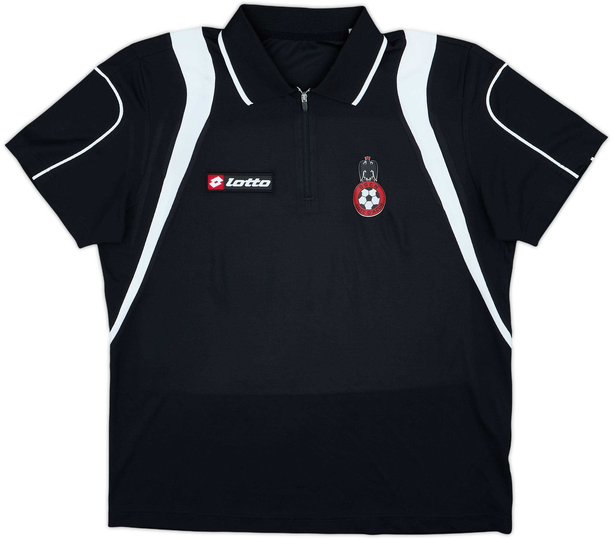 2006-07 Nice Lotto 1/4 Zip Polo Shirt - 8/10 - (S)
