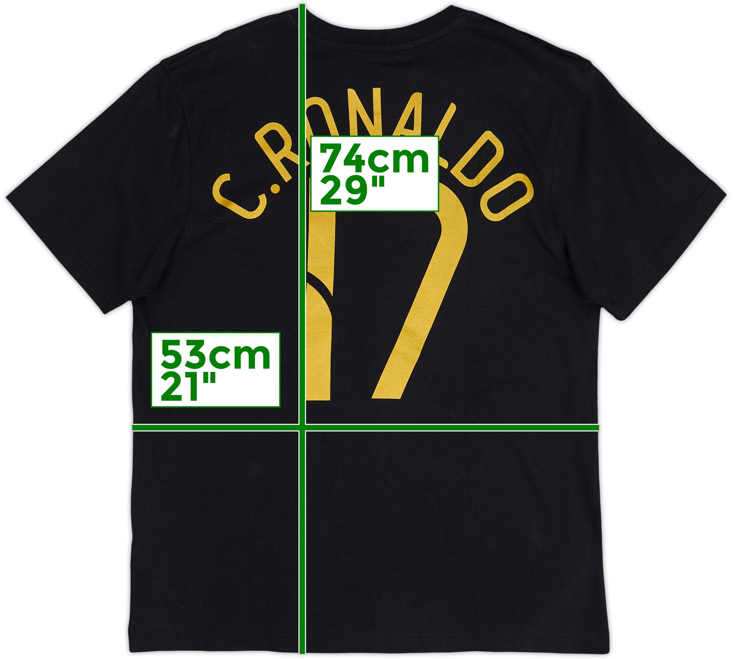 2006-07 Portugal Nike Graphic Tee C.Ronaldo #17 (L)