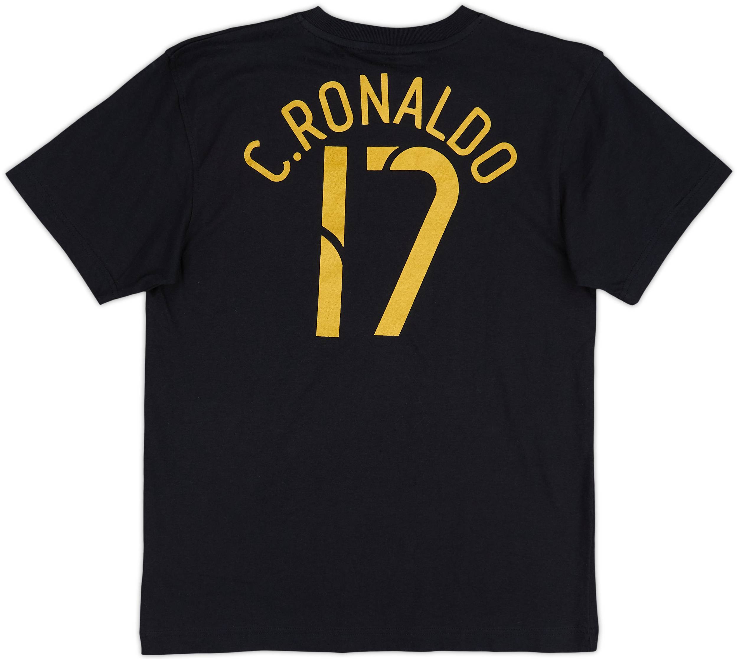 2006-07 Portugal Nike Graphic Tee C.Ronaldo #17 (XL.Boys)