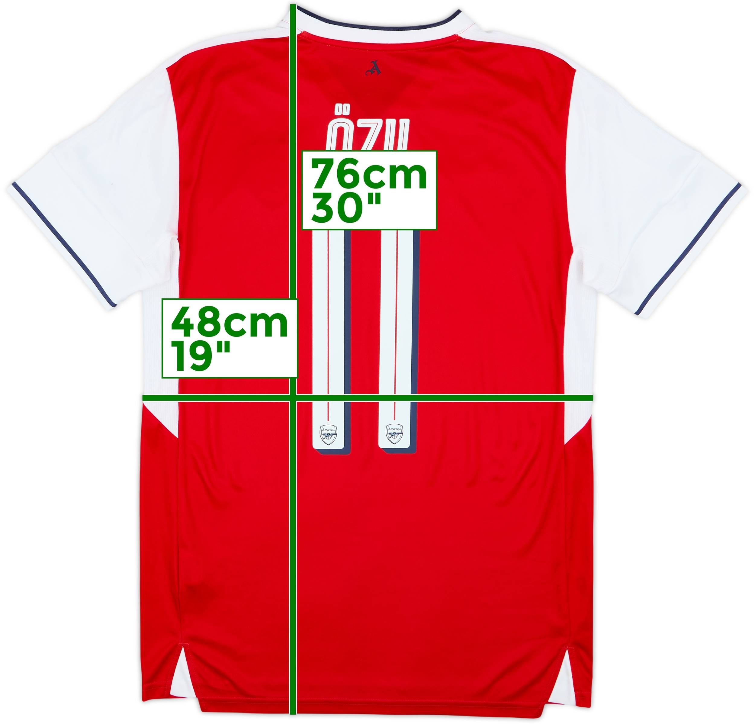 2016-17 Arsenal Home Shirt Ozil #11 - 7/10 - (M)