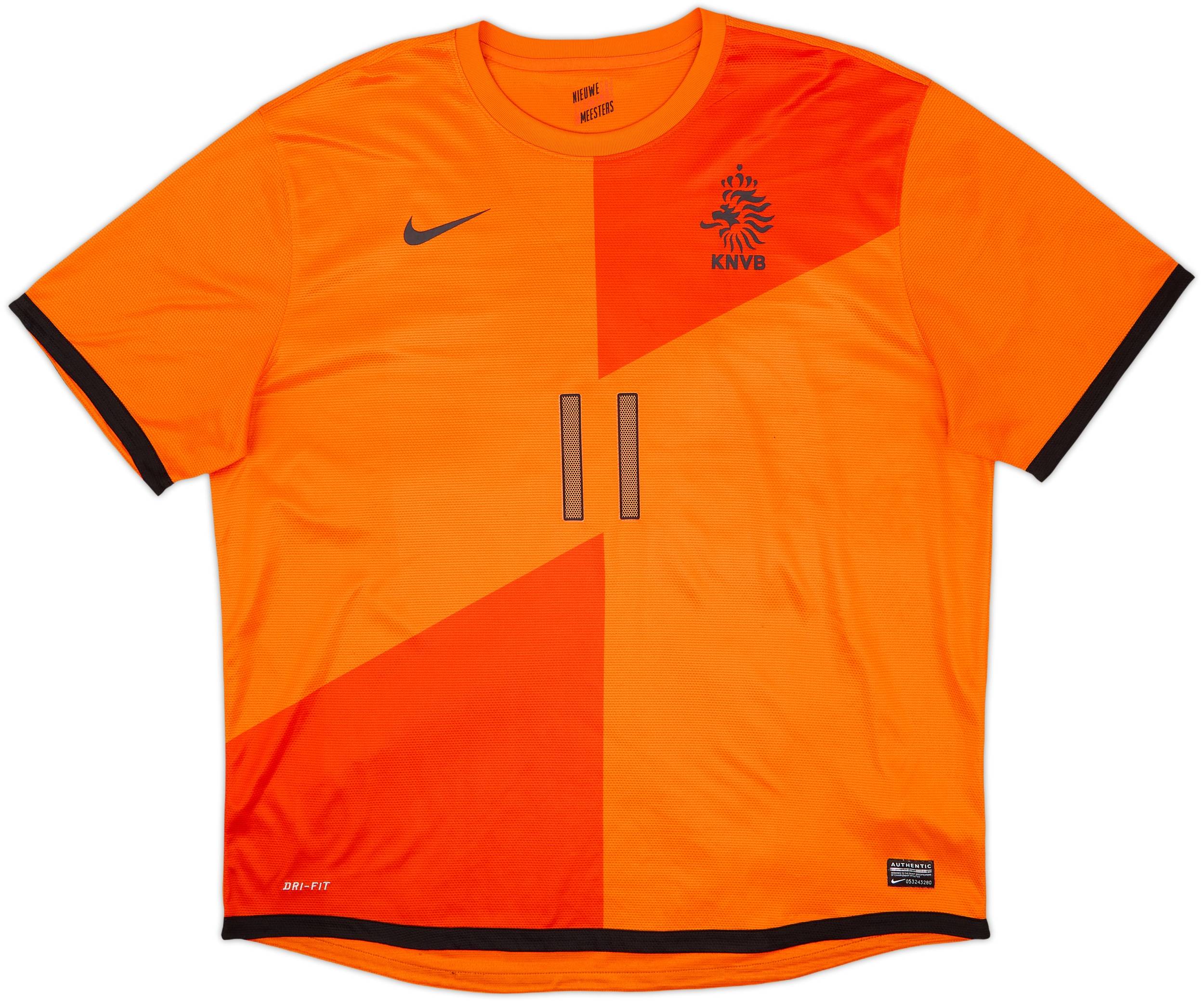 2012-13 Netherlands Home Shirt Robben #11 - 7/10 - (XXL)
