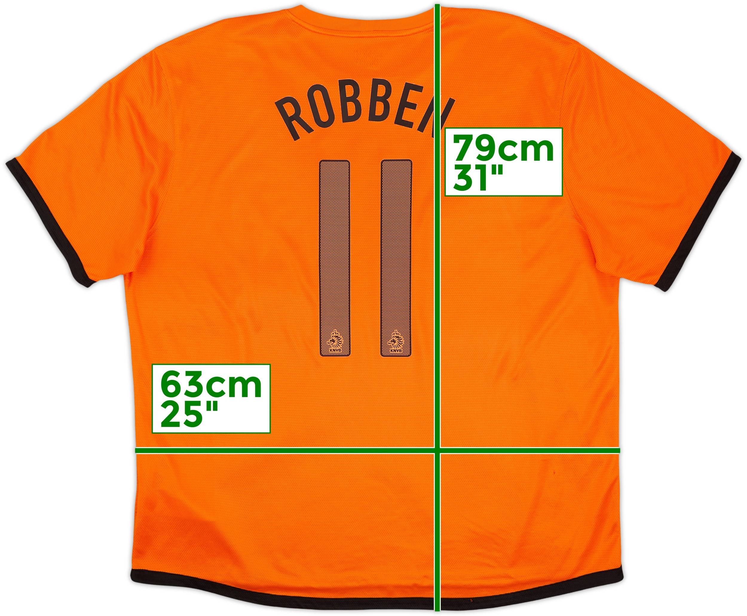 2012-13 Netherlands Home Shirt Robben #11 - 7/10 - (XXL)