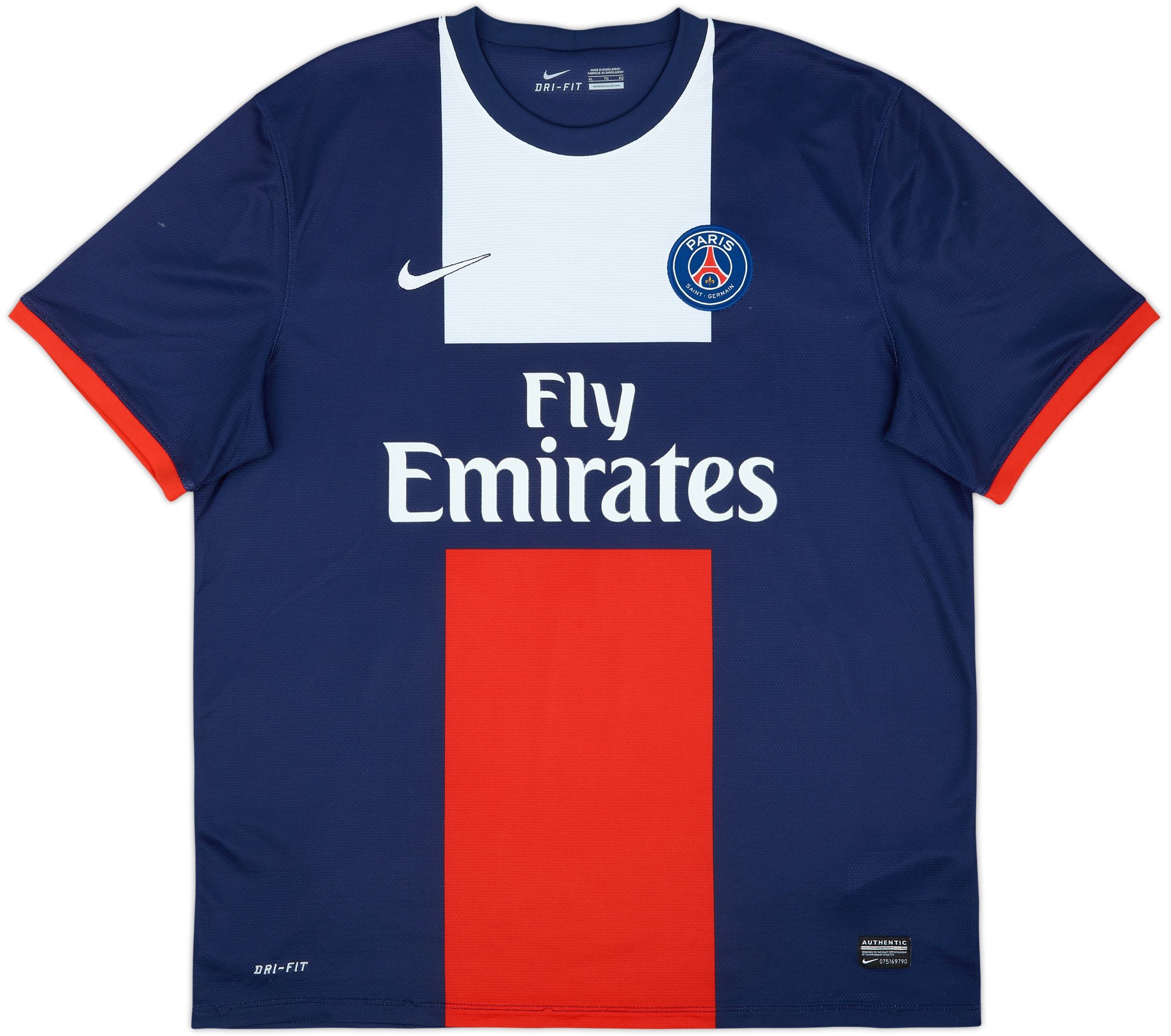 パリ・サンジェルマン BECKHAM 32 Tシャツ 2013-14 Paris Saint-Germain Home Shirt Beckham #32 - 8/10 - (XL)