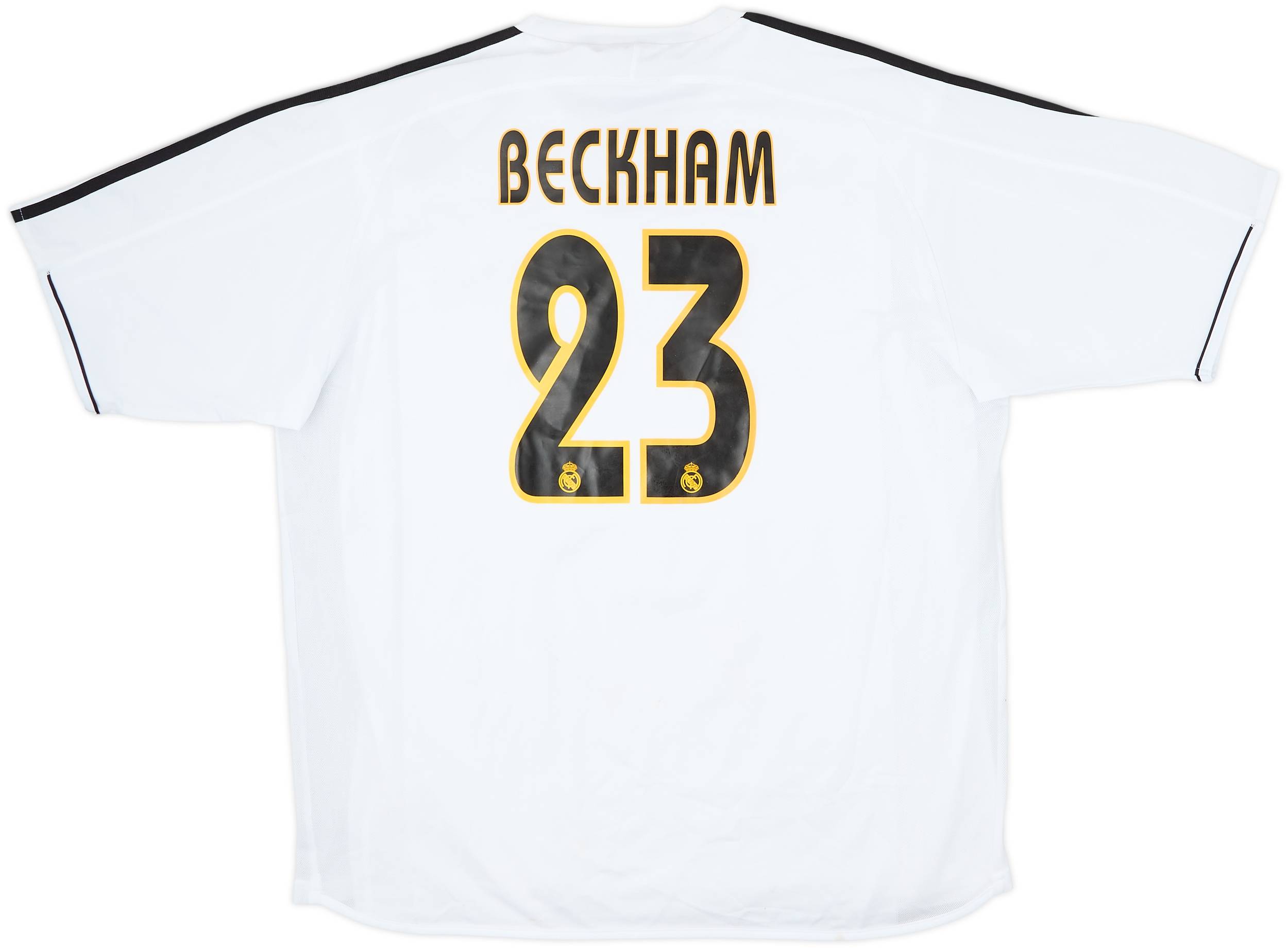 2003-04 Real Madrid Player Issue Home Shirt Beckham #23 (XL)