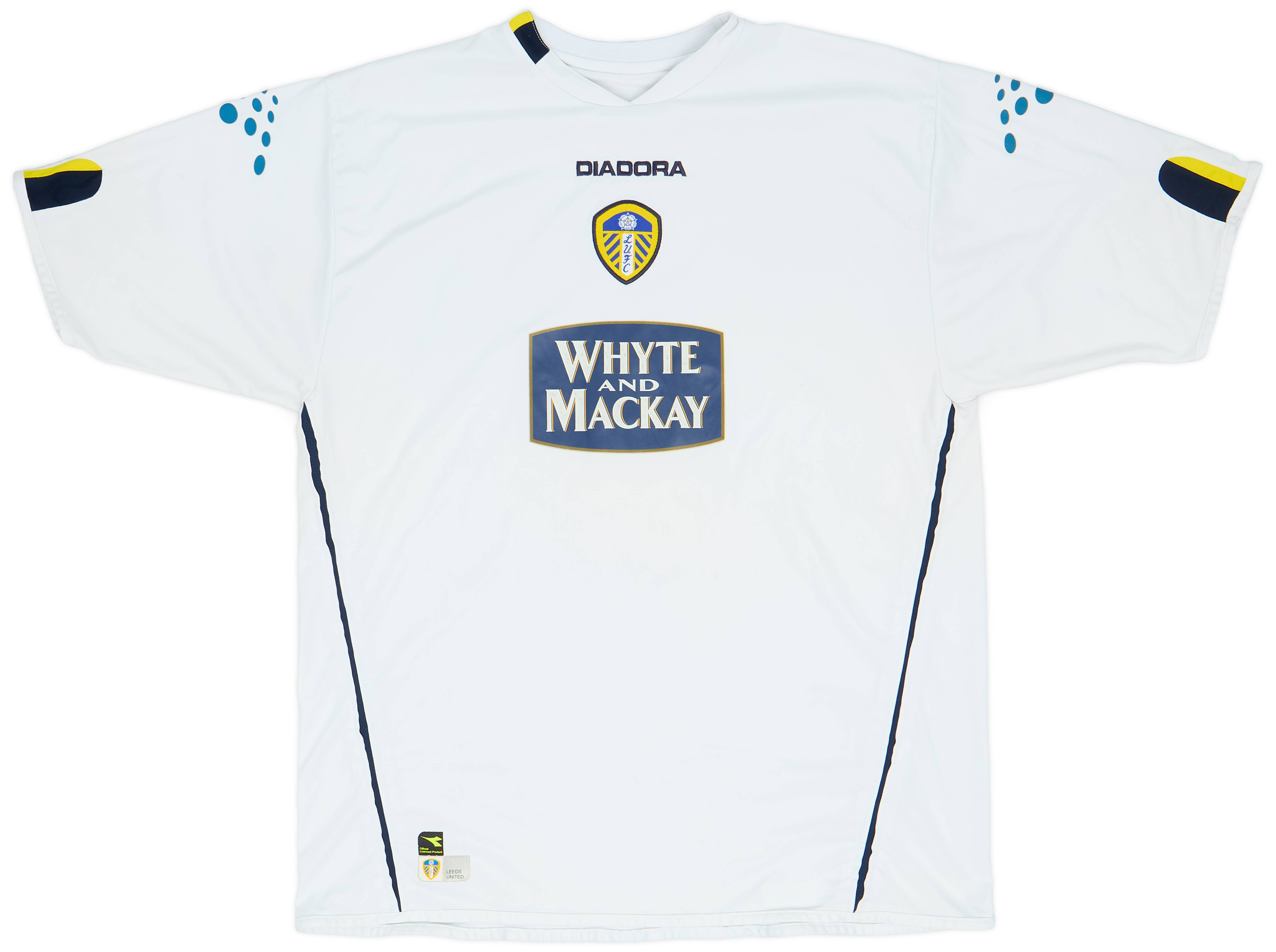 2004-05 Leeds United Home Shirt - 6/10 - (XL)