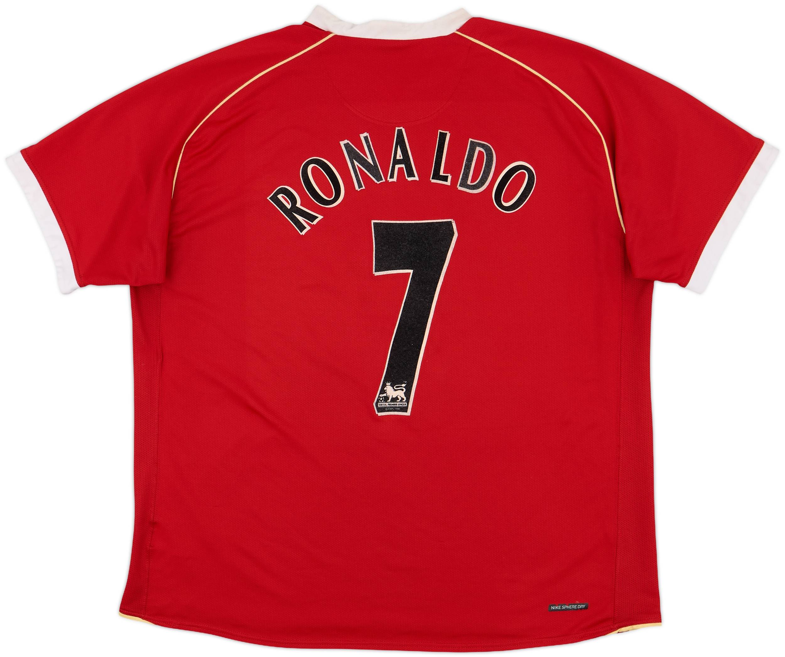 2006-07 Manchester United Home Shirt Ronaldo #7 - 7/10 - (XL)
