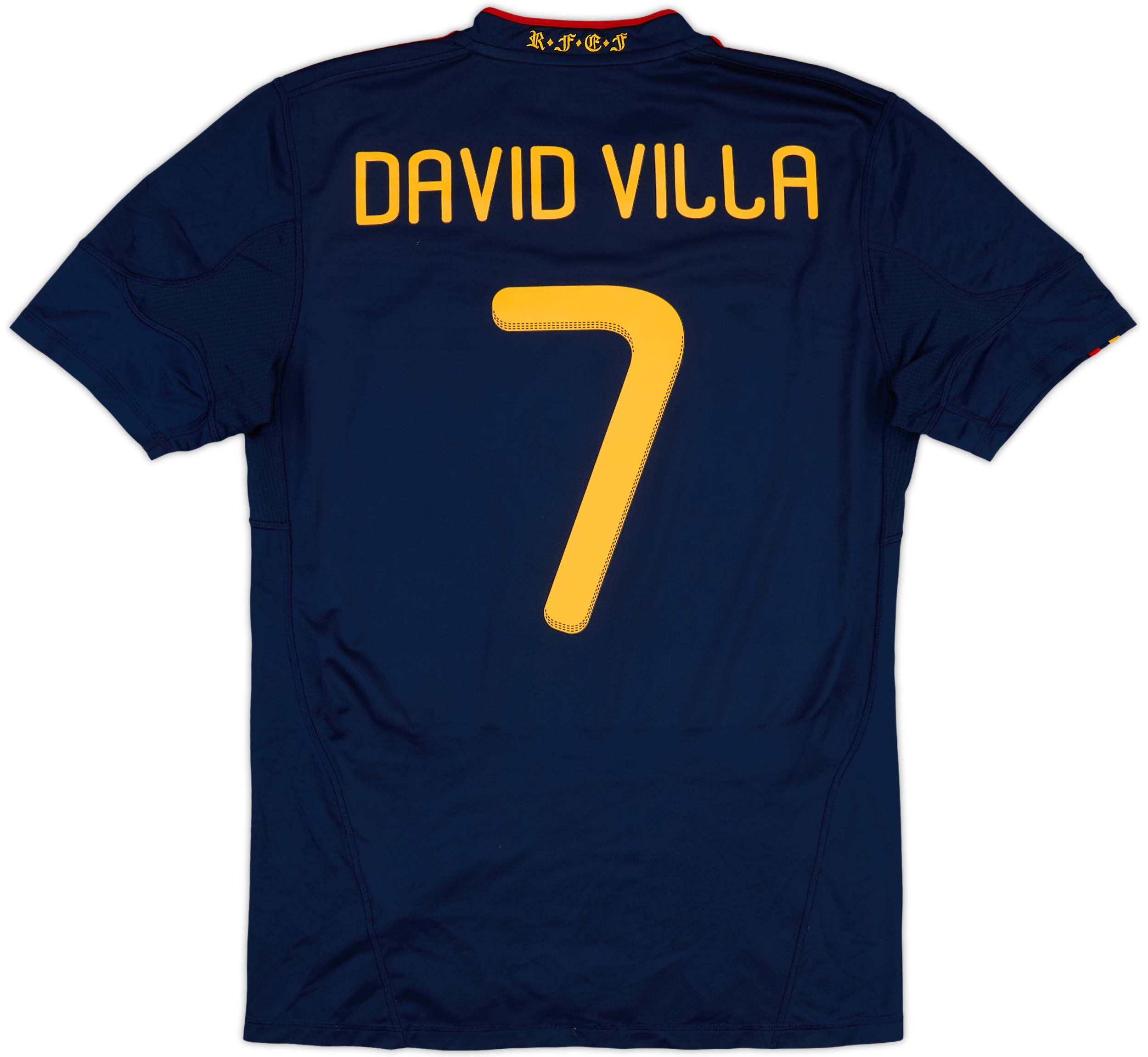 スペイン代表アウェイ 2010南アフリカW杯 DAVID VILLA 7番 2010-11 Spain Away Shirt David Villa #7 - 7/10 - (M)