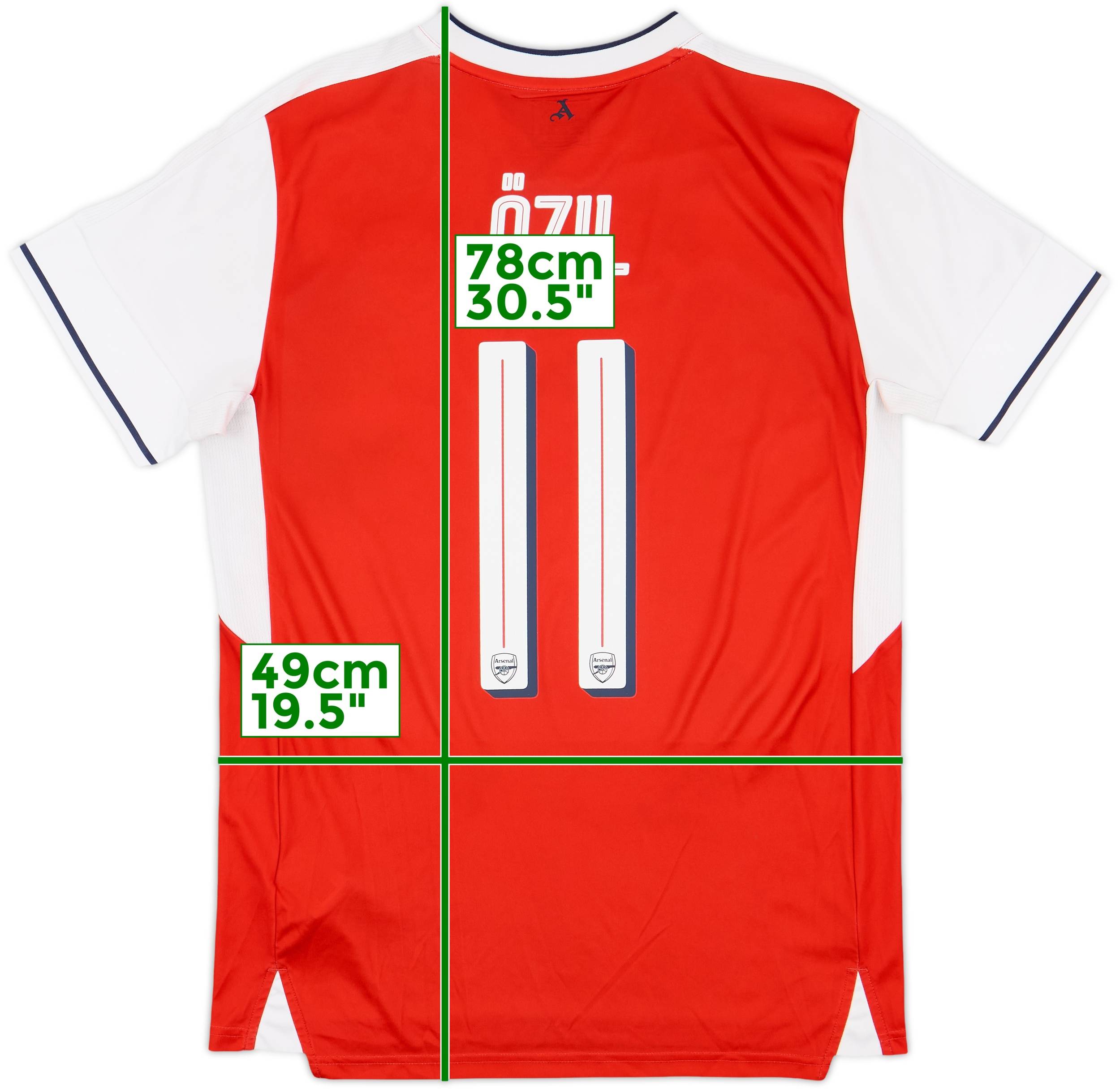 アーセナル ÖZIL 11番 シャツ　サイズXS s-l400.png