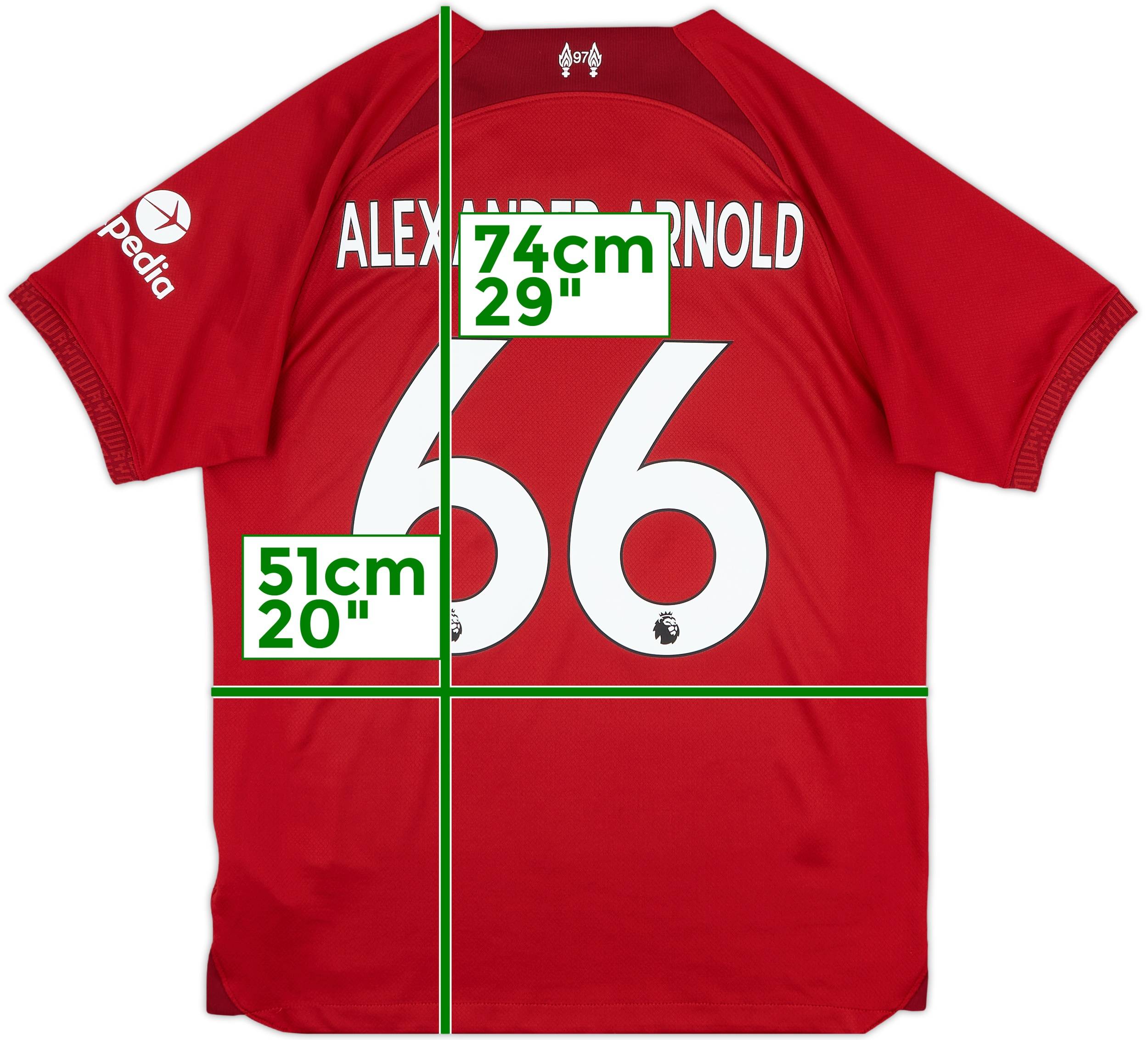 正規品　liverpool alexander arnold オーセンティック 2022-23 Liverpool Home Shirt Alexander-Arnold #66 - 8/10 - (M)