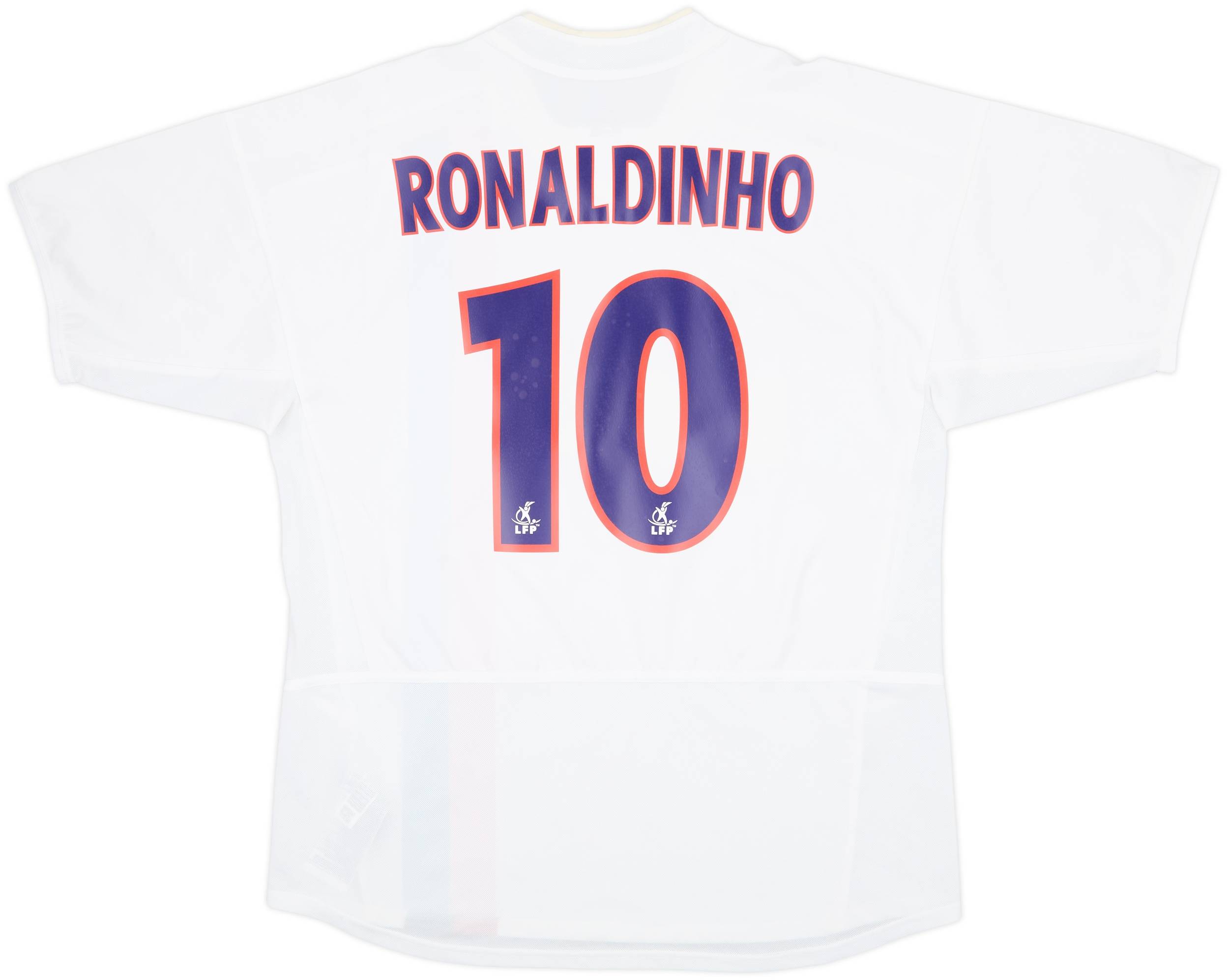 PSG 02/03 #10 ロナウジーニョ ユニフォーム 2002-03 Paris Saint-Germain Away Shirt Ronaldinho #10 - 8/10 - (L)