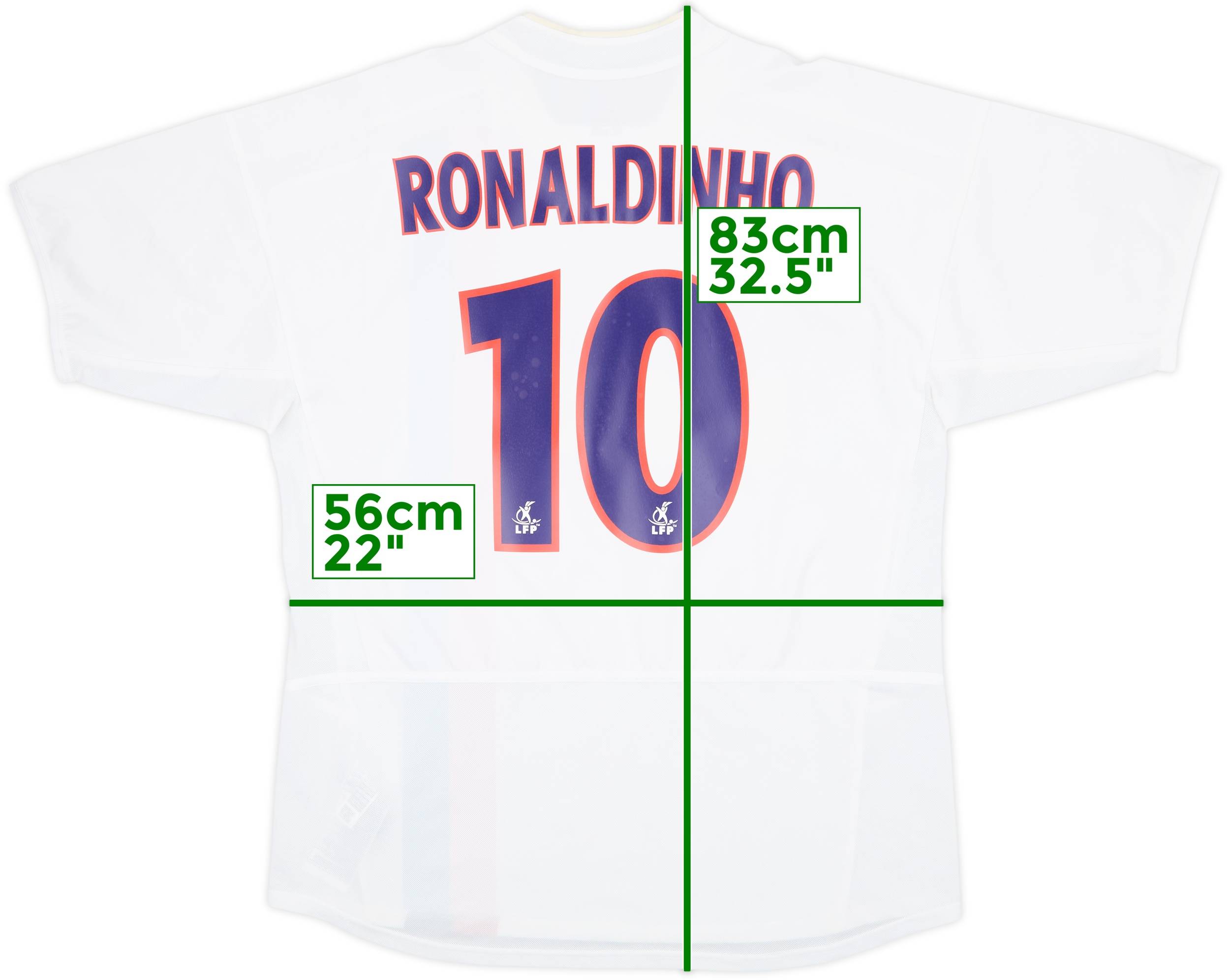 2002-03 Paris Saint-Germain Away Shirt Ronaldinho #10 - 8/10 - (L)