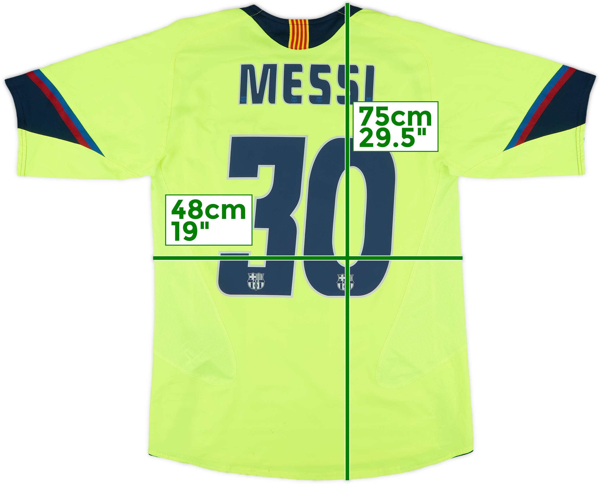 2005-06 Barcelona Away Shirt Messi #30 - 8/10 - (S)