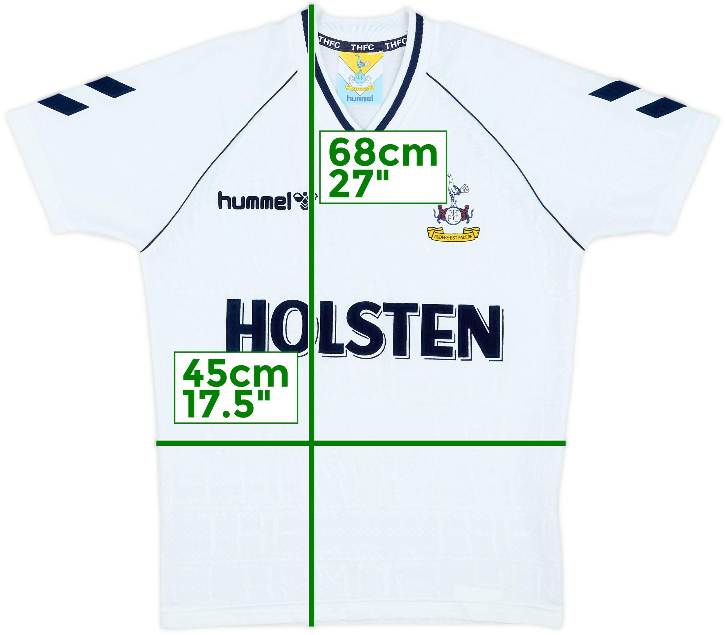 1989-91 Tottenham Home Shirt - 10/10 - (S)