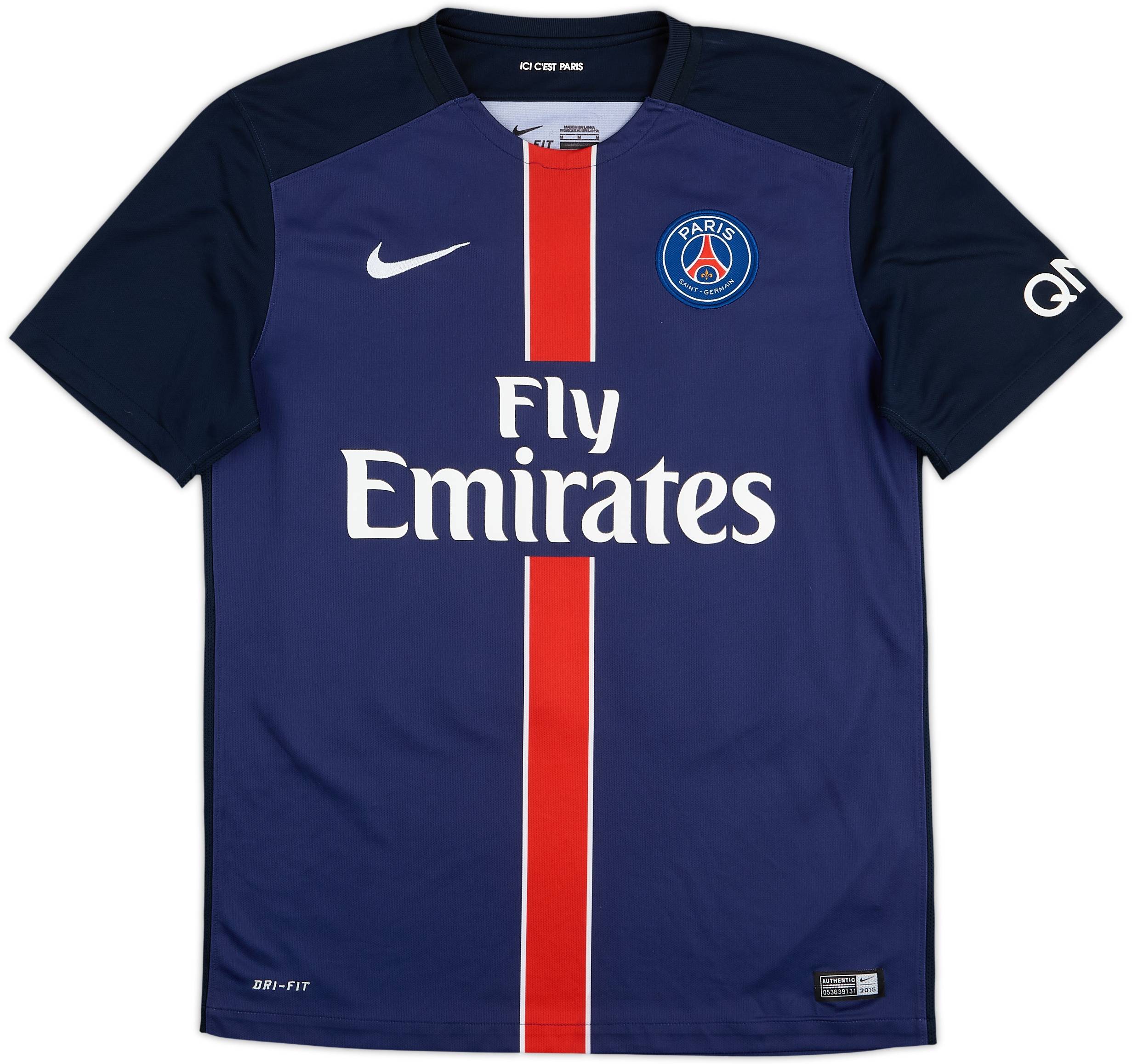 2015-16 Paris Saint-Germain Home Shirt Ibrahimovic #10 - 9/10 - (M)