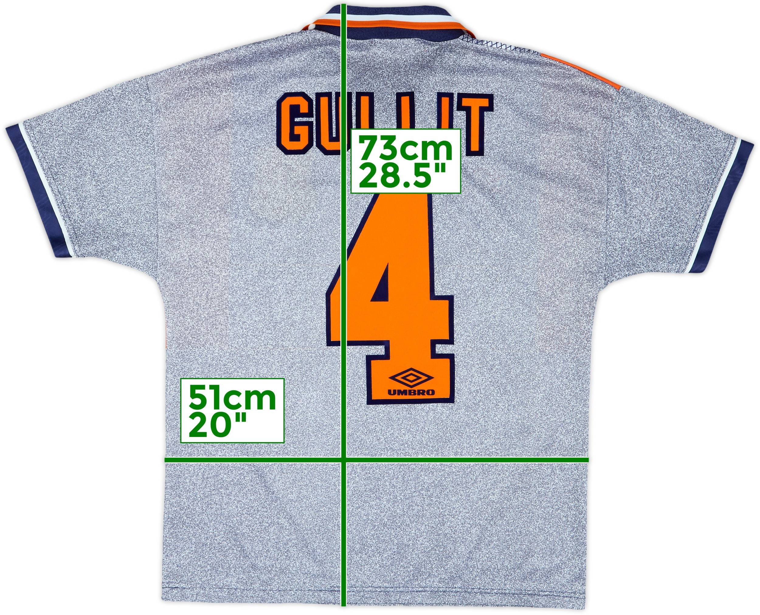 1994-96 Chelsea Away Shirt Gullit #4 - 10/10 - (M)