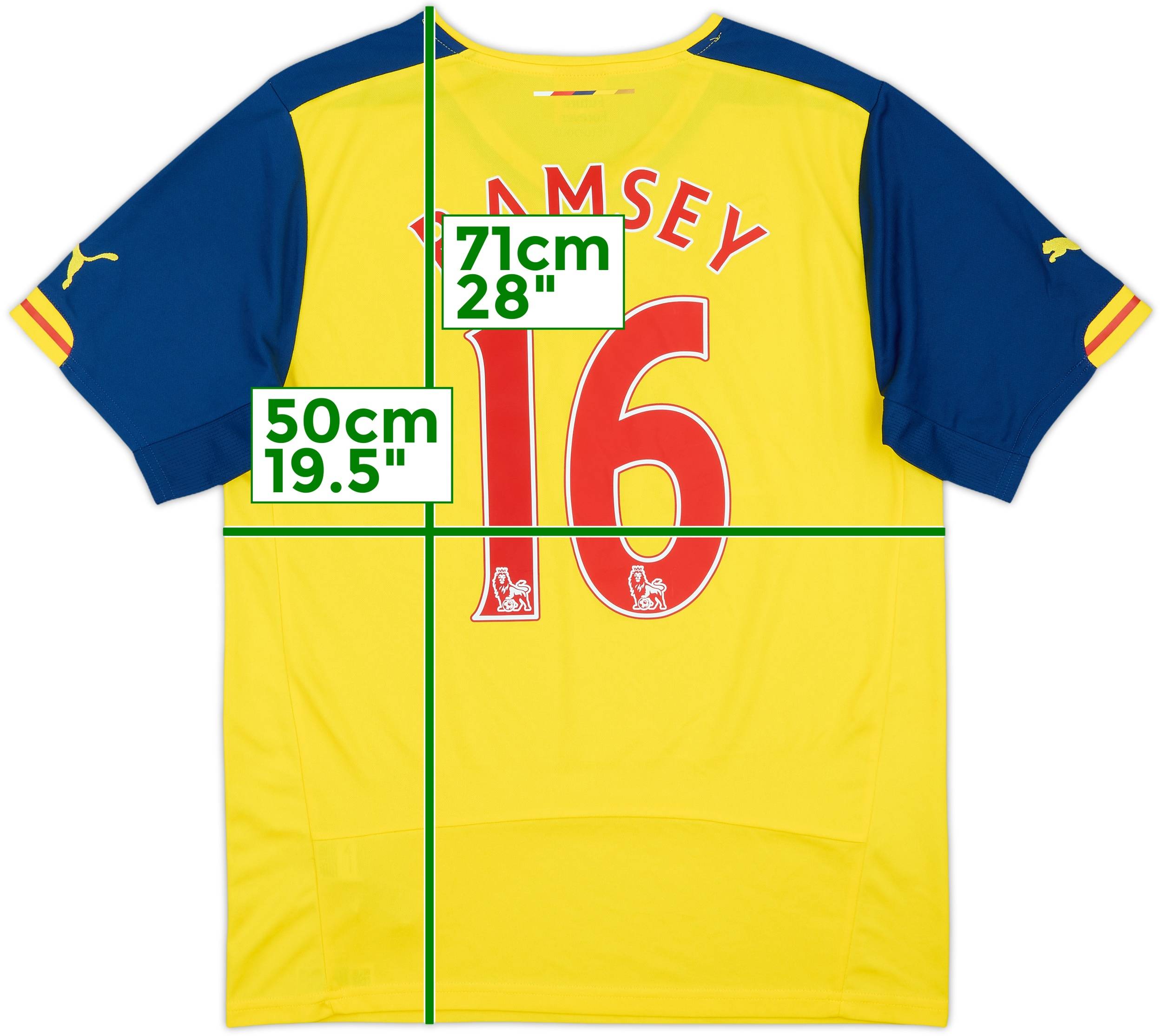 アーセナル 14/15 オーセンティック ユニフォーム 16 Ramsey アーセナル 14/15 オーセンティック ユニフォーム 16 Ramsey