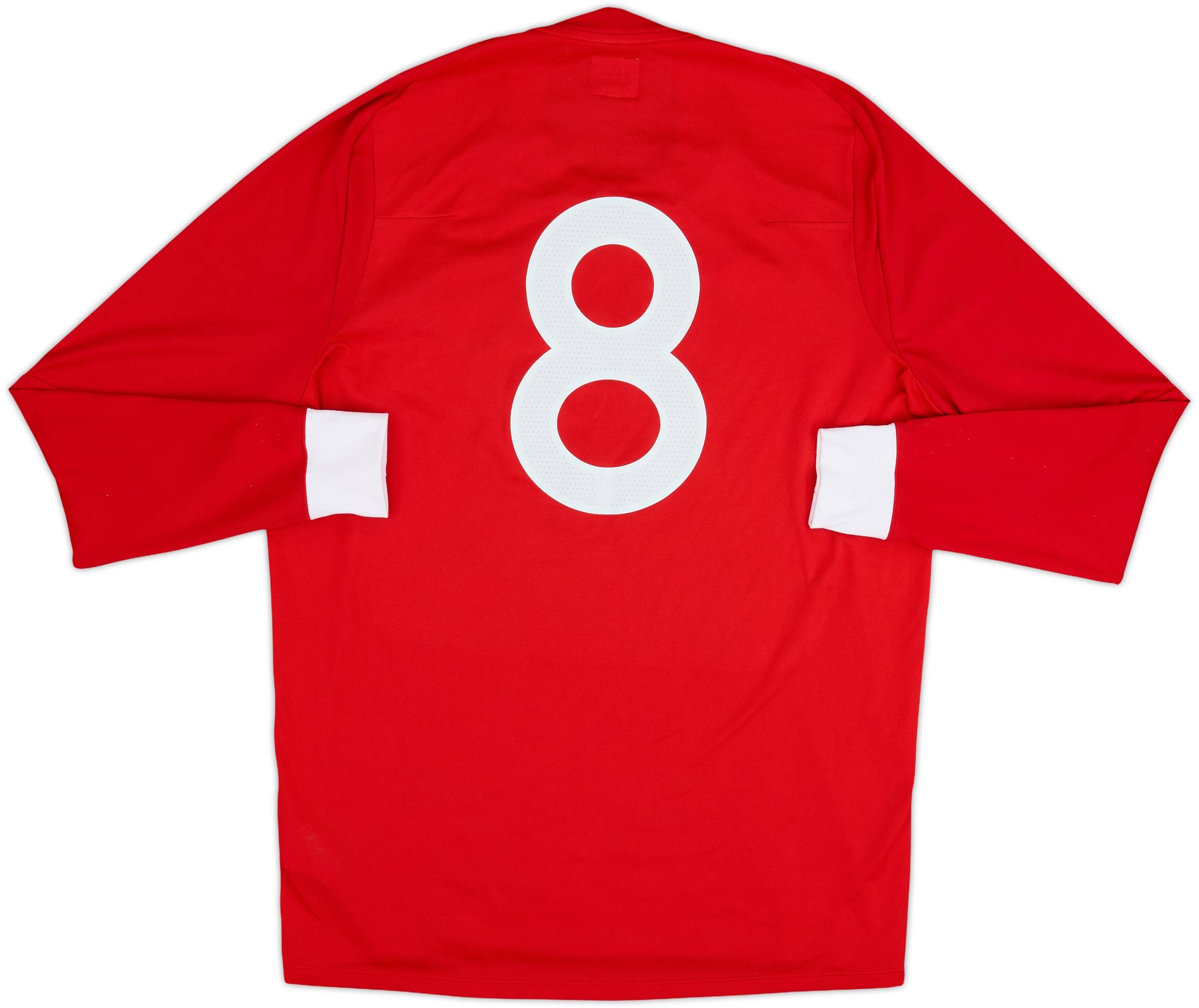 2010-11 England Away L/S Shirt #8 - 8/10 - (L)