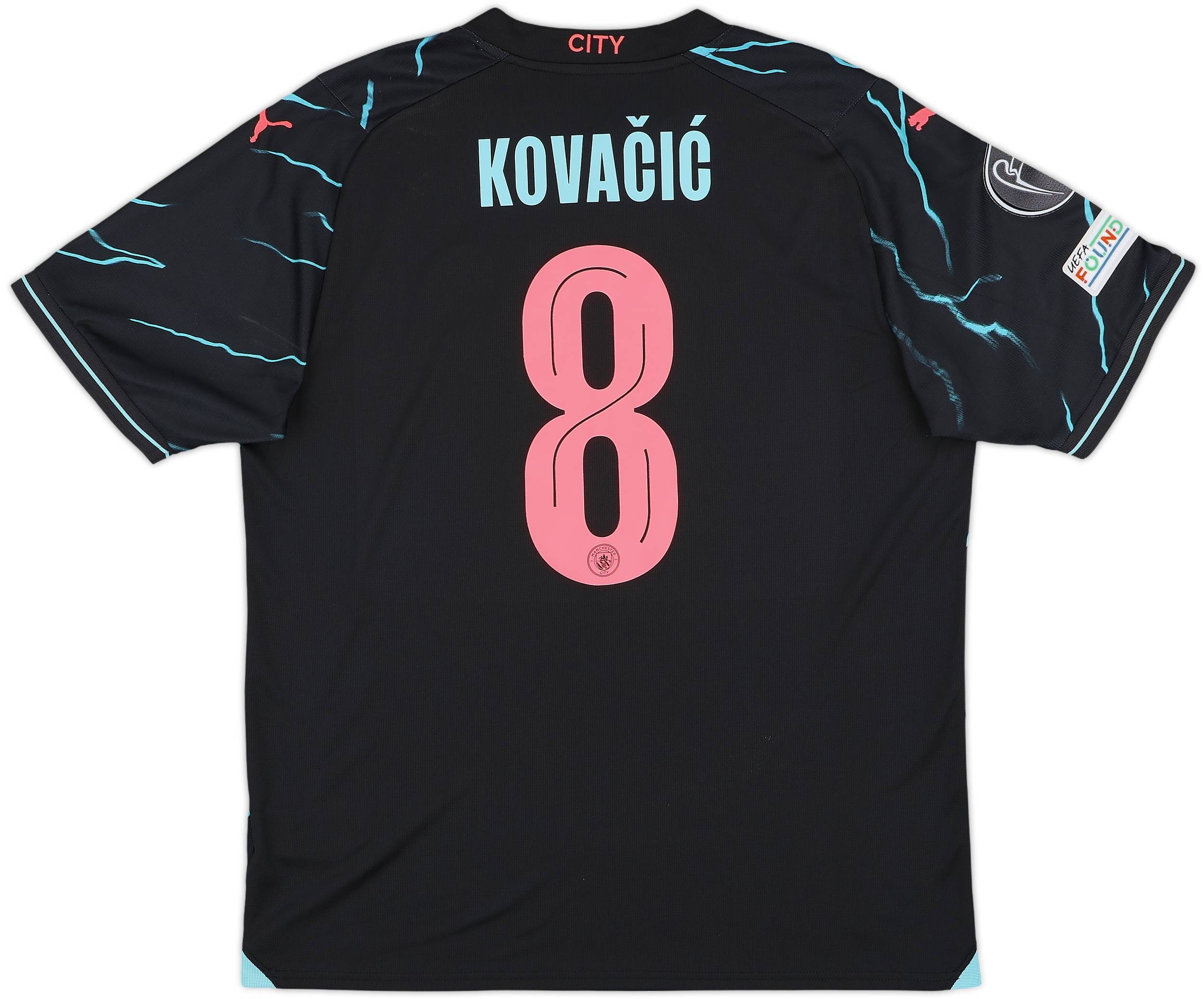 マンチェスター・シティ KOVAČIĆ 背番号8 シャツ 2023-24 Manchester City Third Shirt Kovacic #8 - 10/10 - (L)
