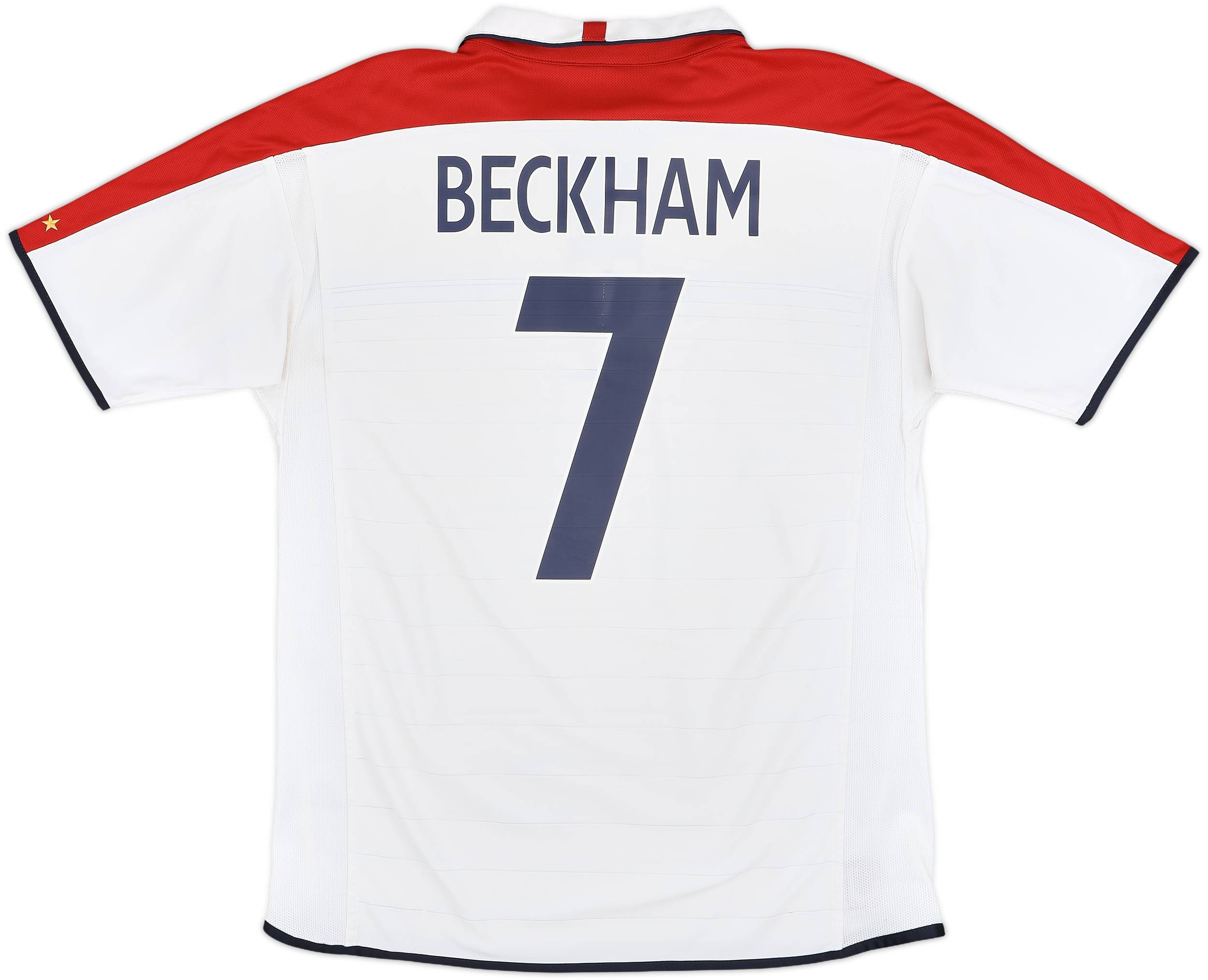 【正規品 01-03 England Home L/S Beckham #7】 Beckham England 01-03 Home Jersey #7 BNWT L/S Umbro M Size
