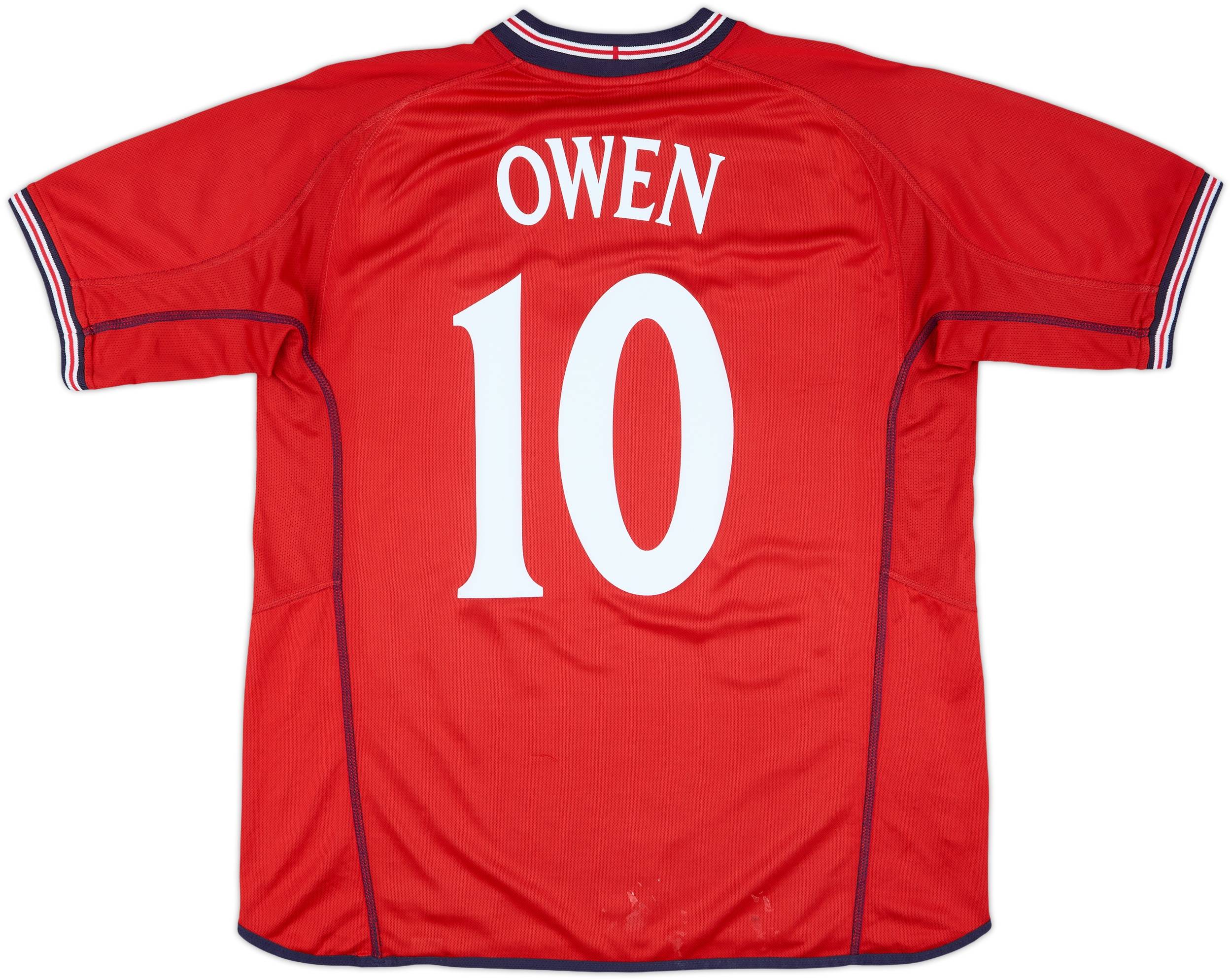 OWEN 2002 イングランド代表 オーウェン ホームユニフォーム 10番 OWEN 2002 イングランド代表 オーウェン ホームユニフォーム 10