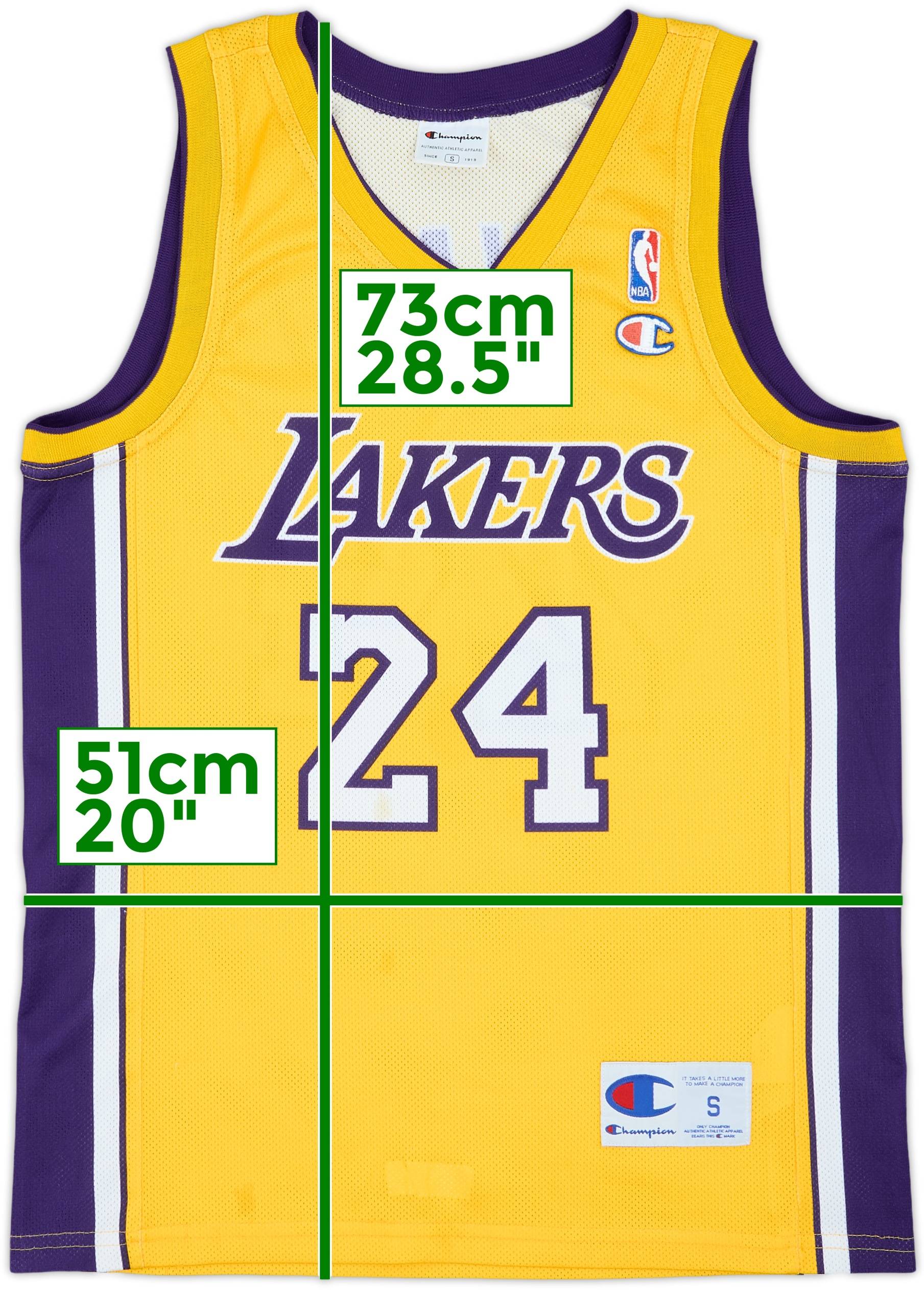 2006-10 LA Lakers Bryant #24 Champion Home Jersey - 7/10 - (S)