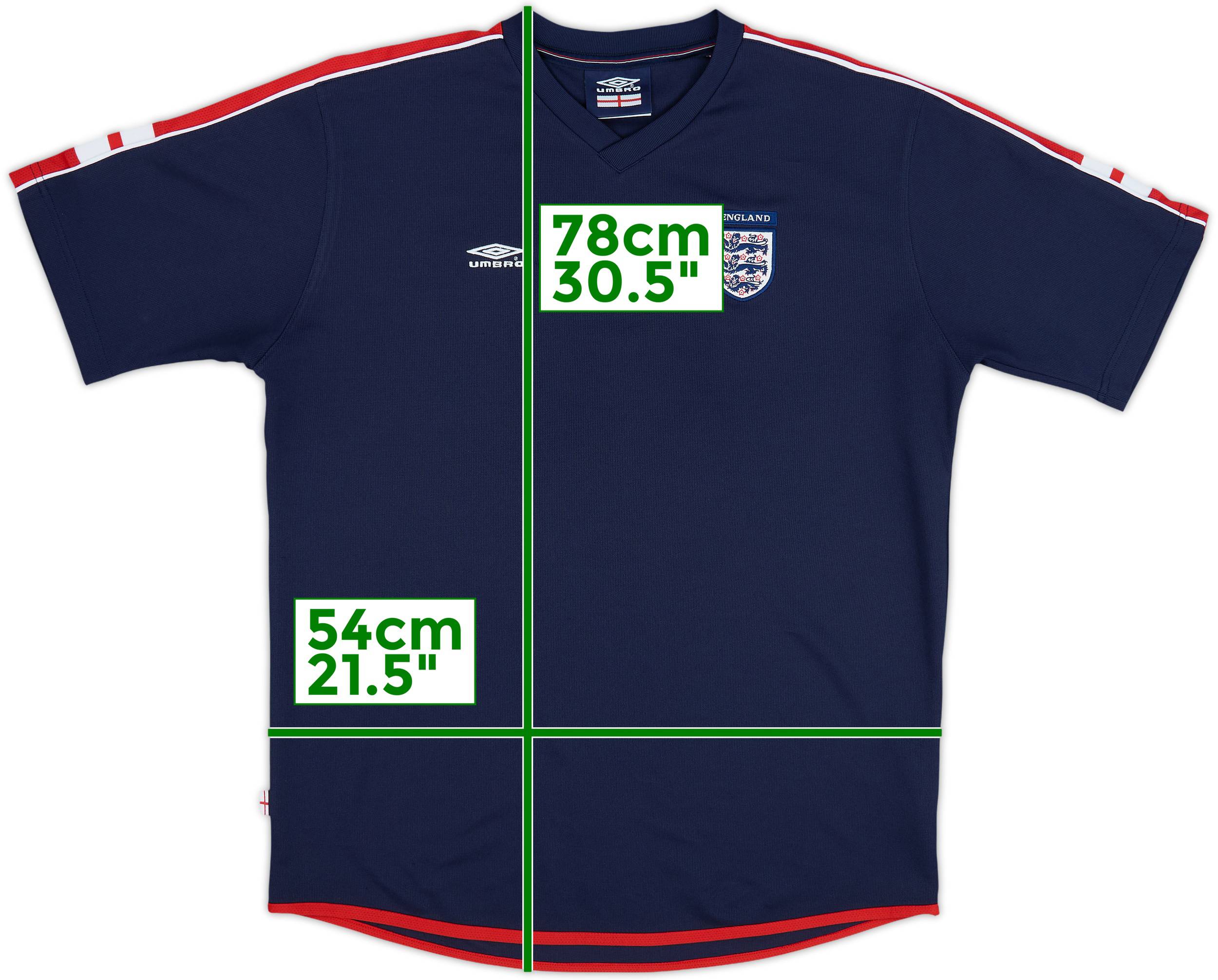 2002-03 England Umbro Training Shirt - 8/10 - (L)