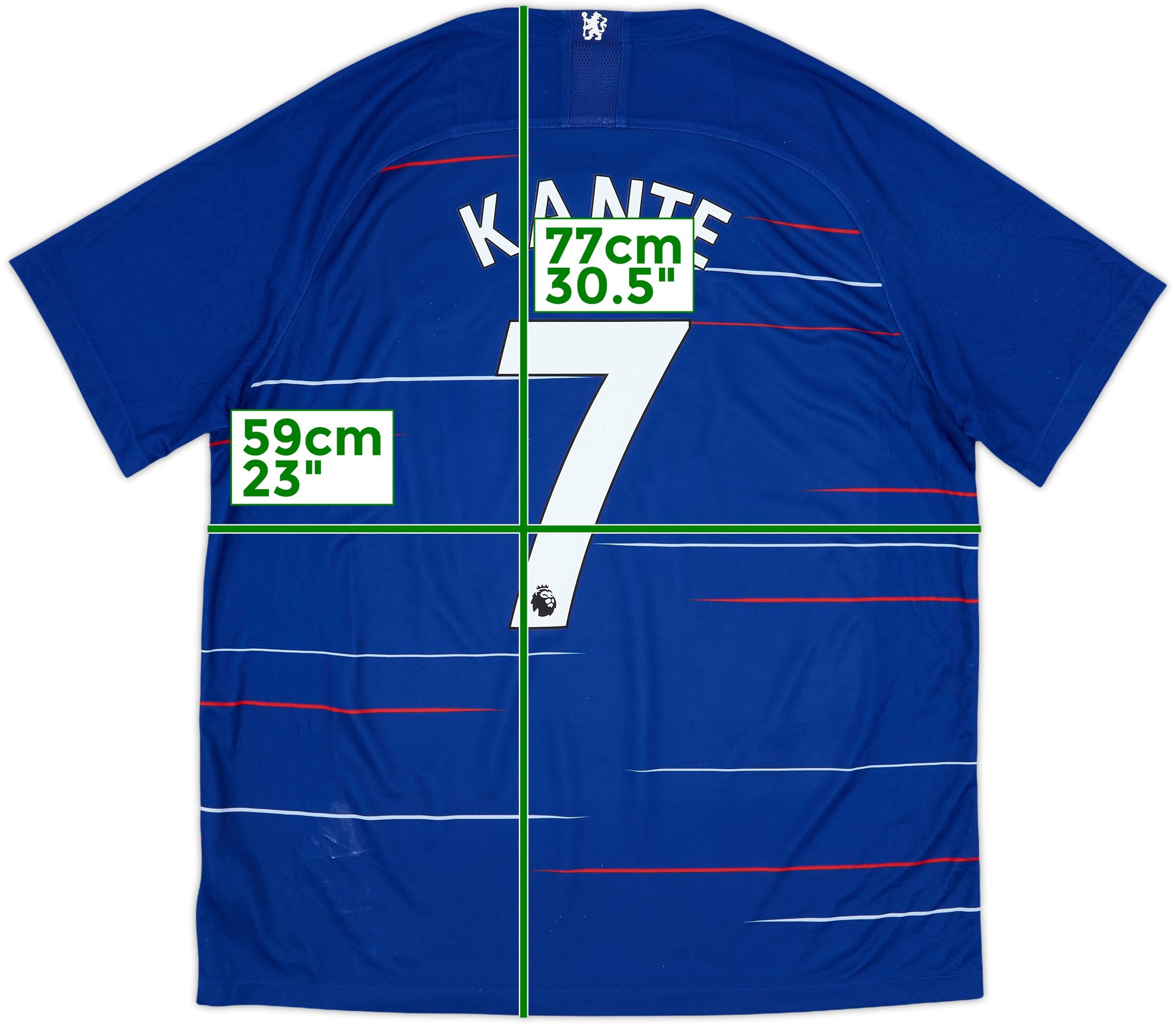 【希少】チェルシー 18-19シーズンKANTÉ 7番 ホームシャツ 2018-19 Chelsea Authentic Home Shirt Kante #7 (S)