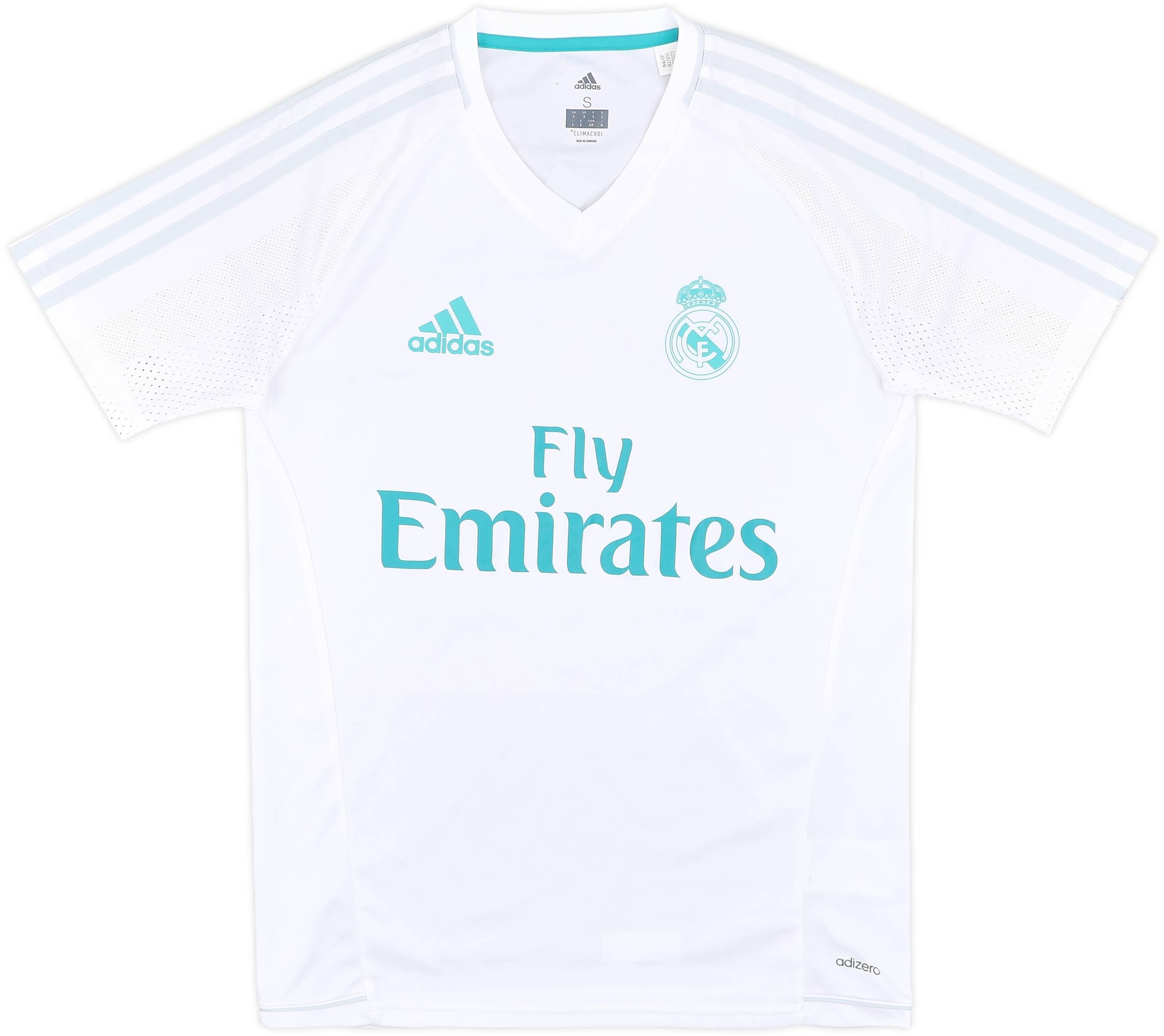 2017-18 Real Madrid adidas Training Shirt - 7/10 - (S)