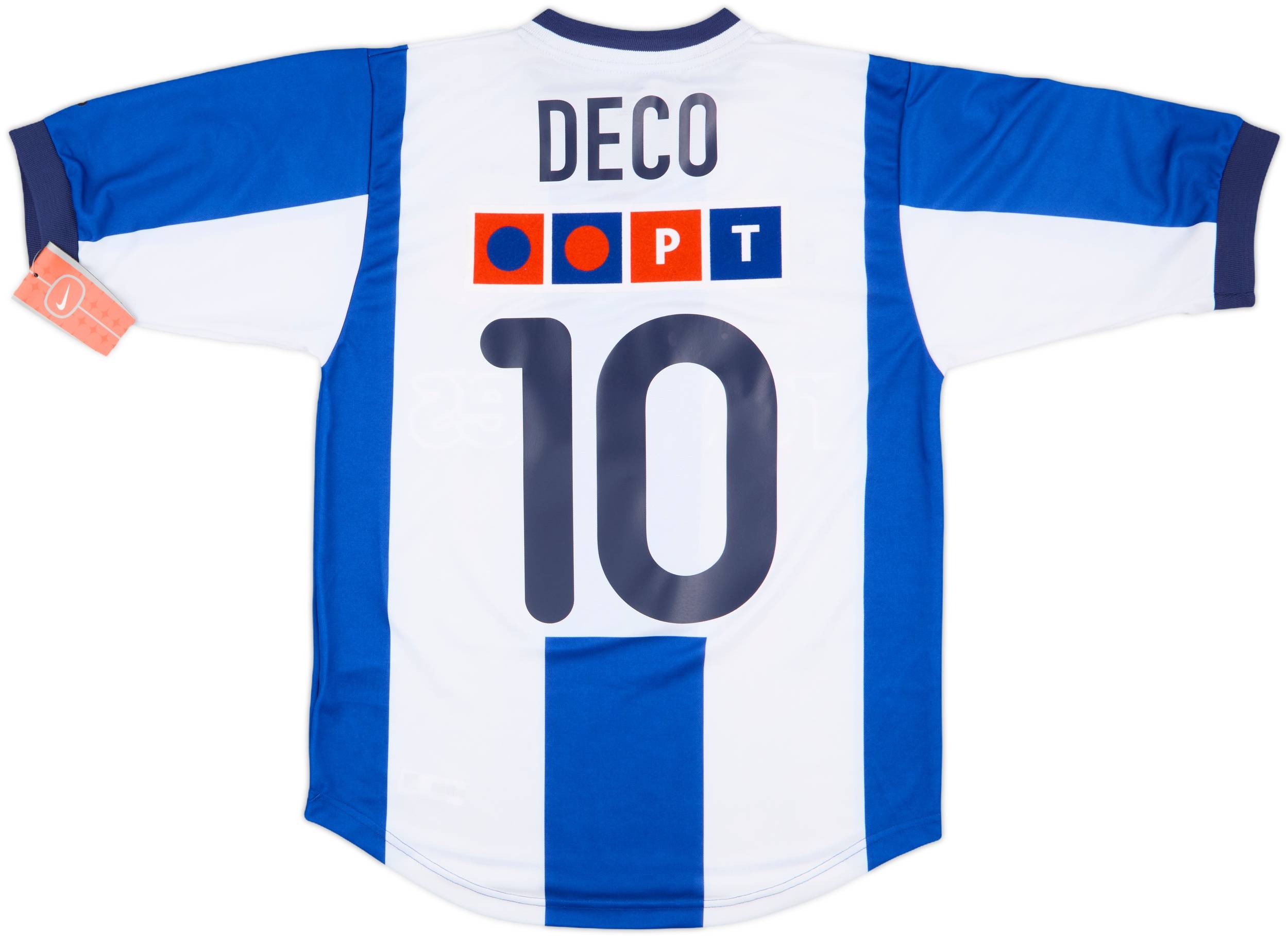 Camiseta de local del Porto 2000-01 Deco #10 (S), image size:2500x1818