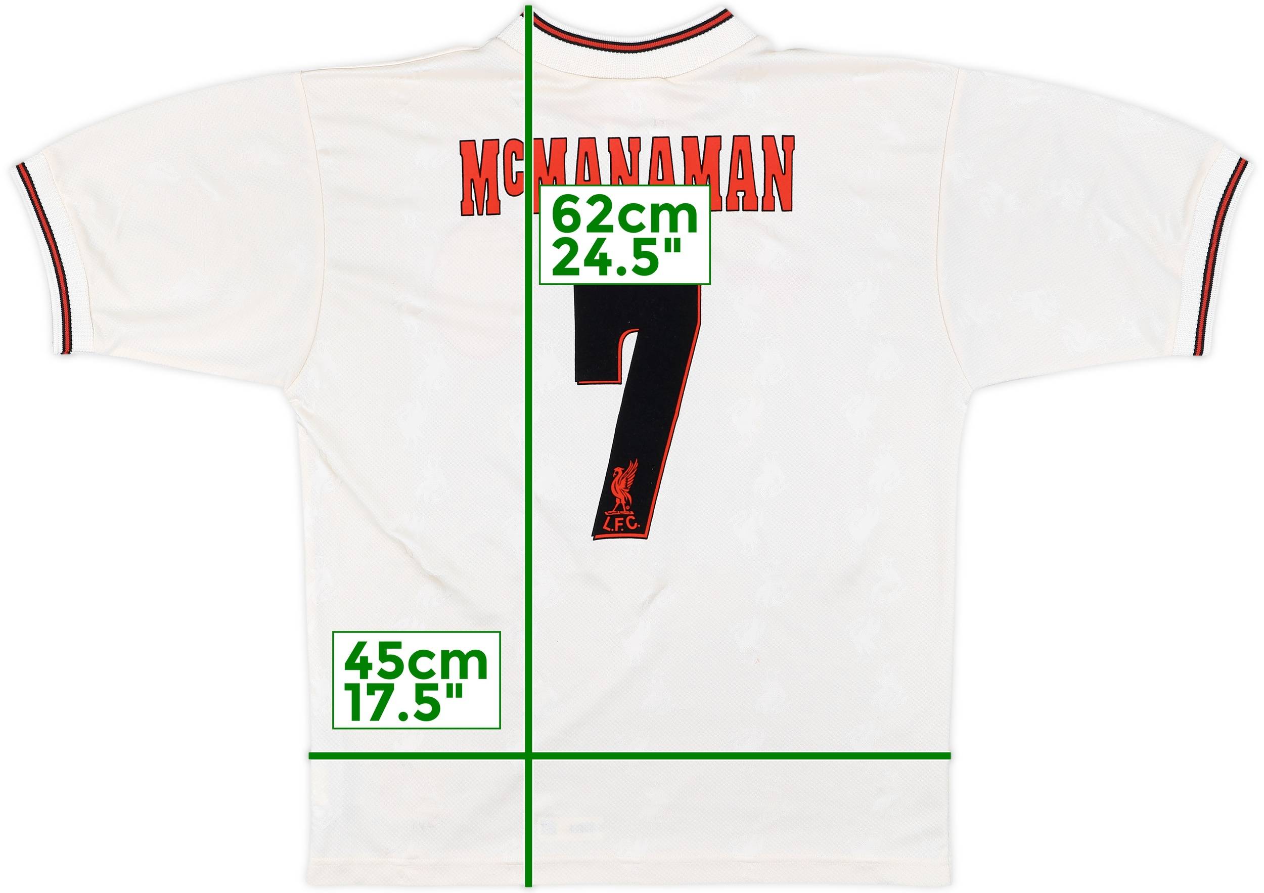1996-97 Liverpool Away Shirt McManaman #7 - 9/10 - (M)