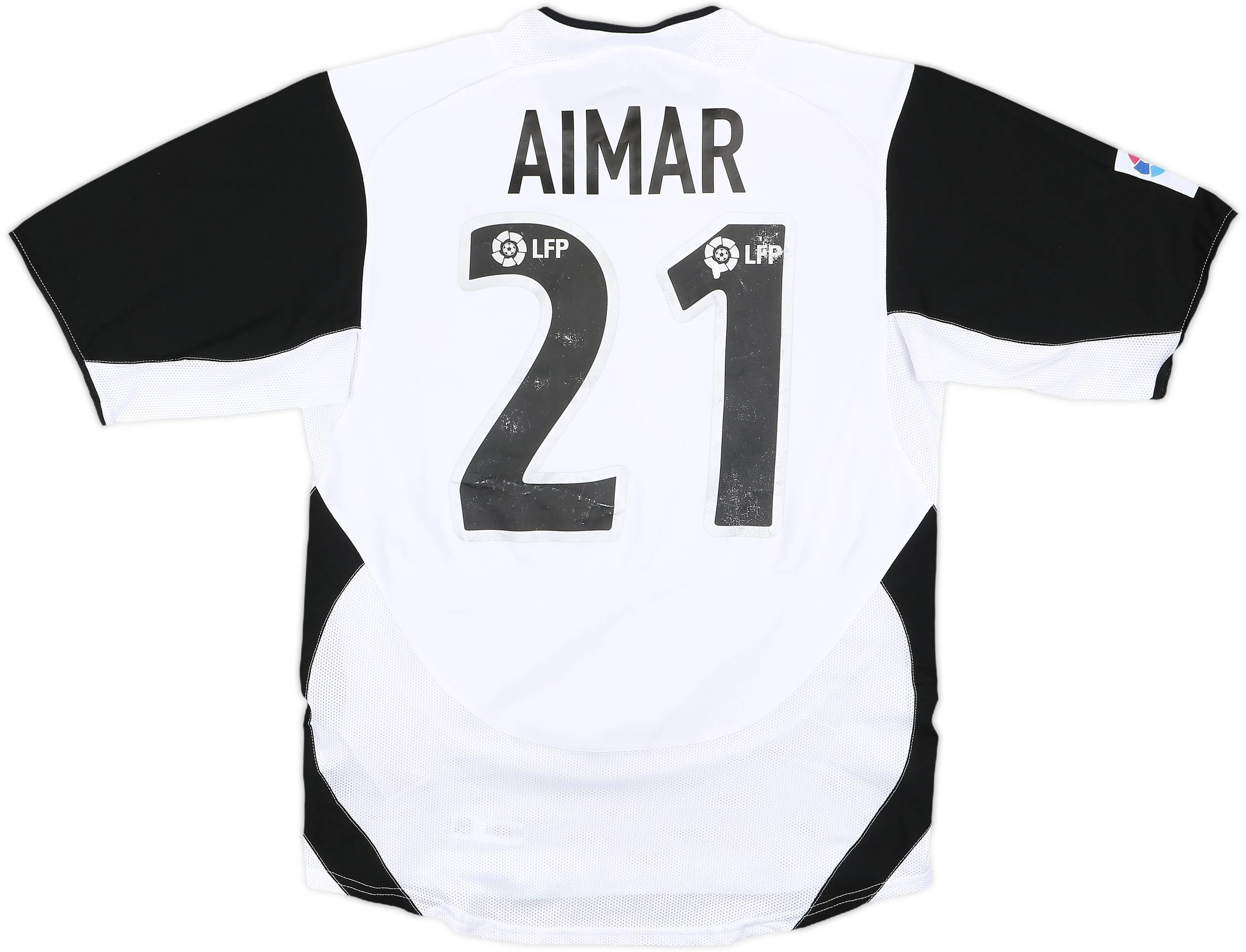 2003-04 Valencia Home Shirt Aimar #21 - 5/10 - (S)