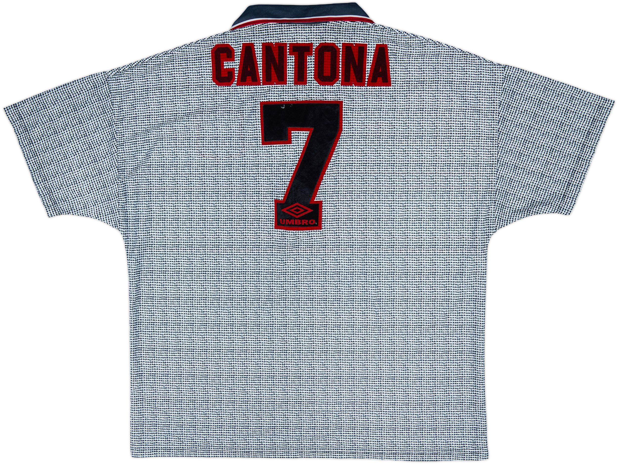 1995-96 Manchester United Away Shirt Cantona #7 - 7/10 - (XXL)