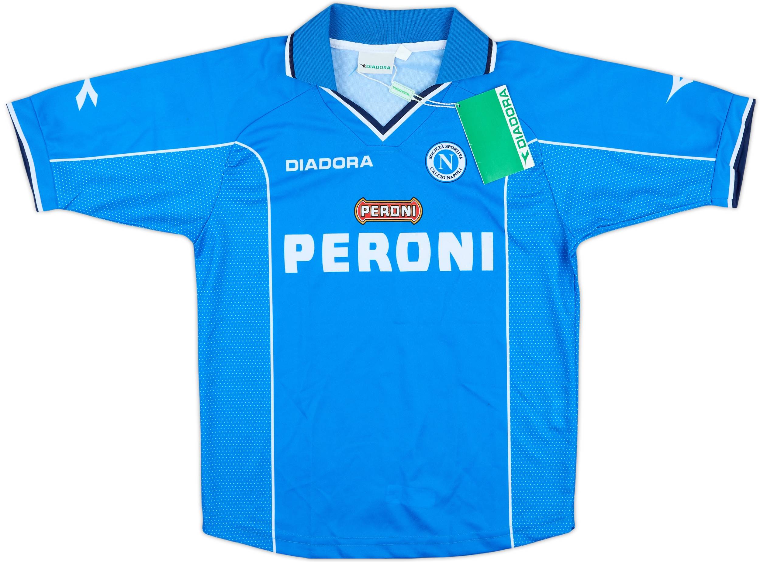 2000-01 Napoli Basic Home Shirt (L.Boys)